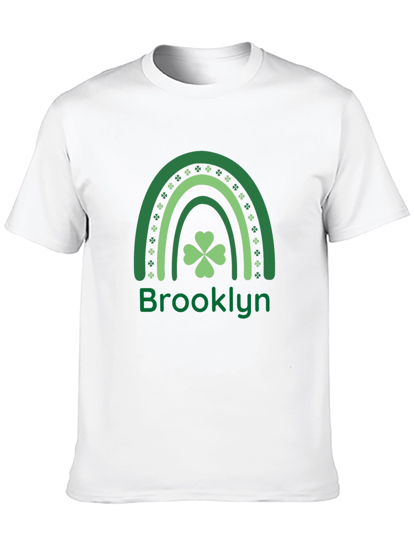 Brooklyn St. Patricks Day Shamrock Rainbow T-Shirt