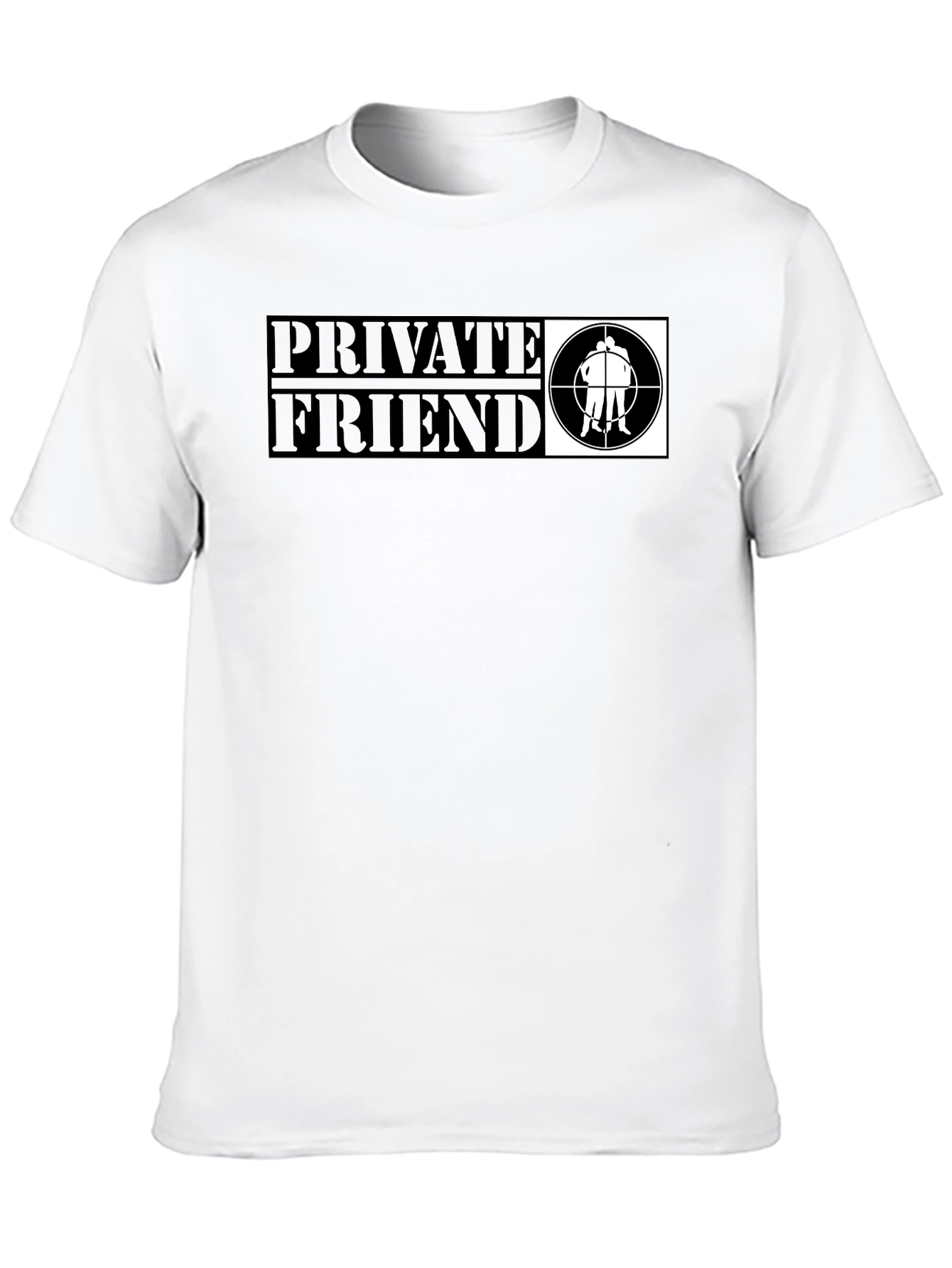 Private Friend Graphic T-Shirt - Black