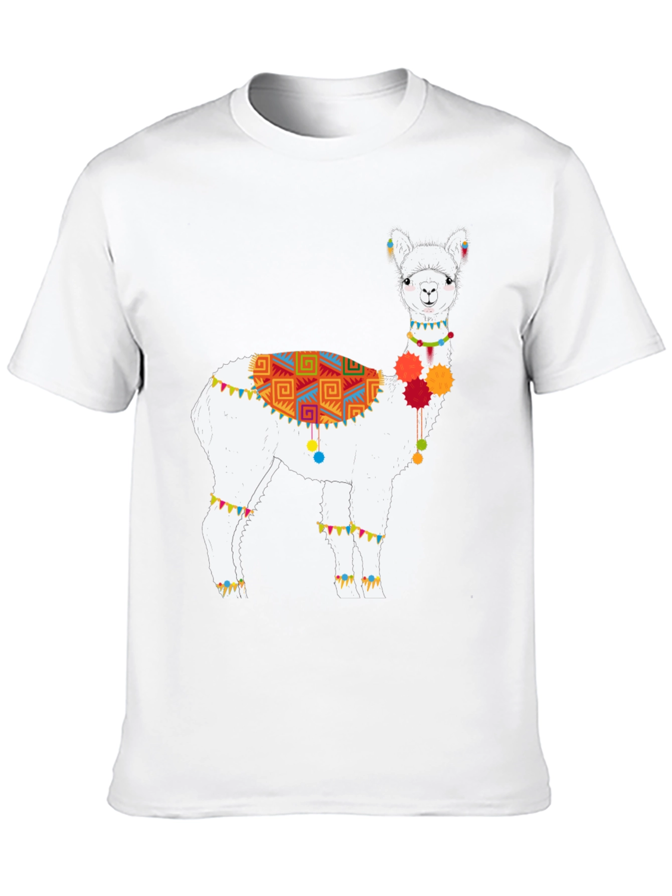 Novelty Alpaca Graphic Tee - Soft Cotton Comfort