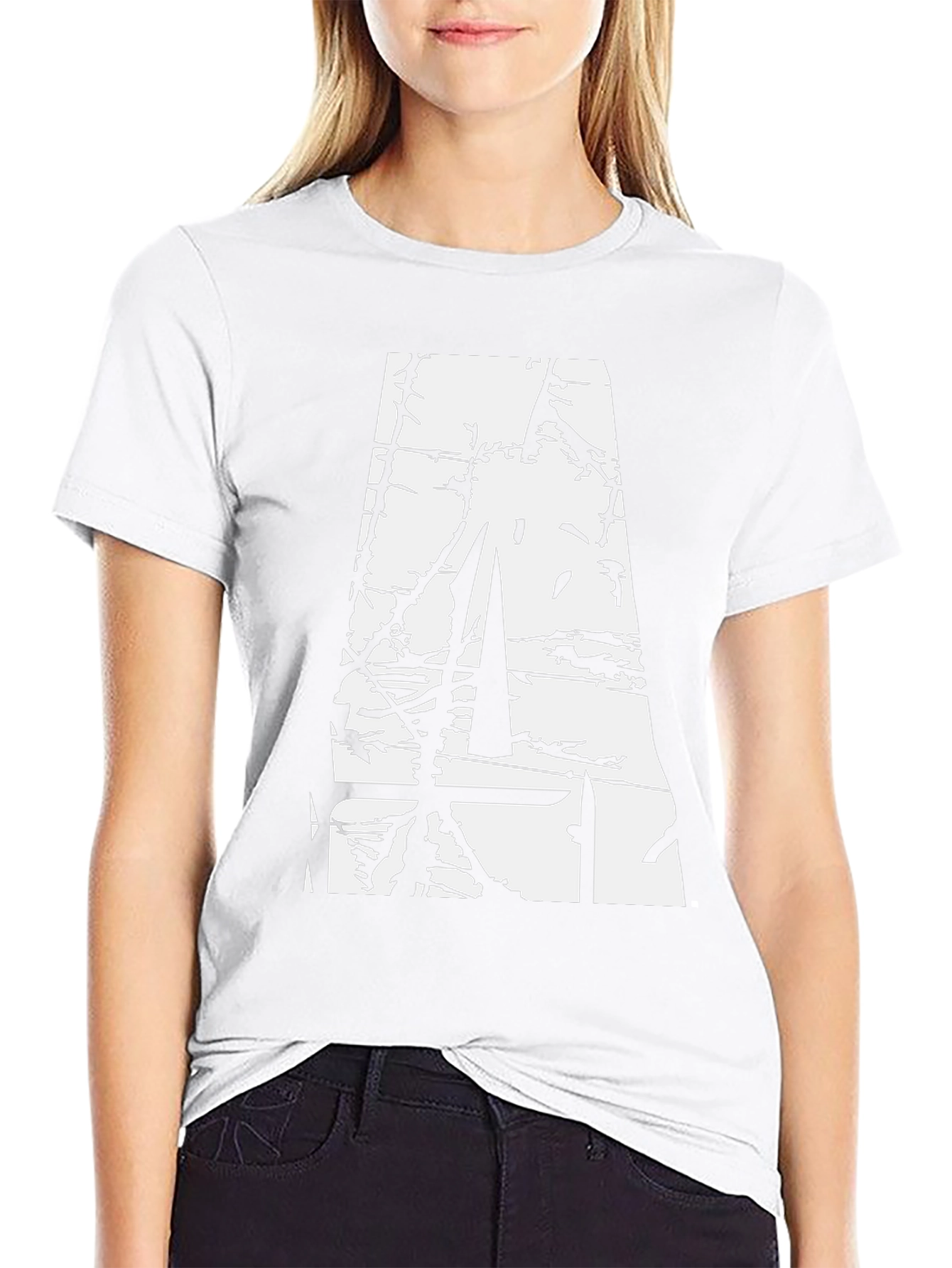 Abstract Graphic Black T-Shirt