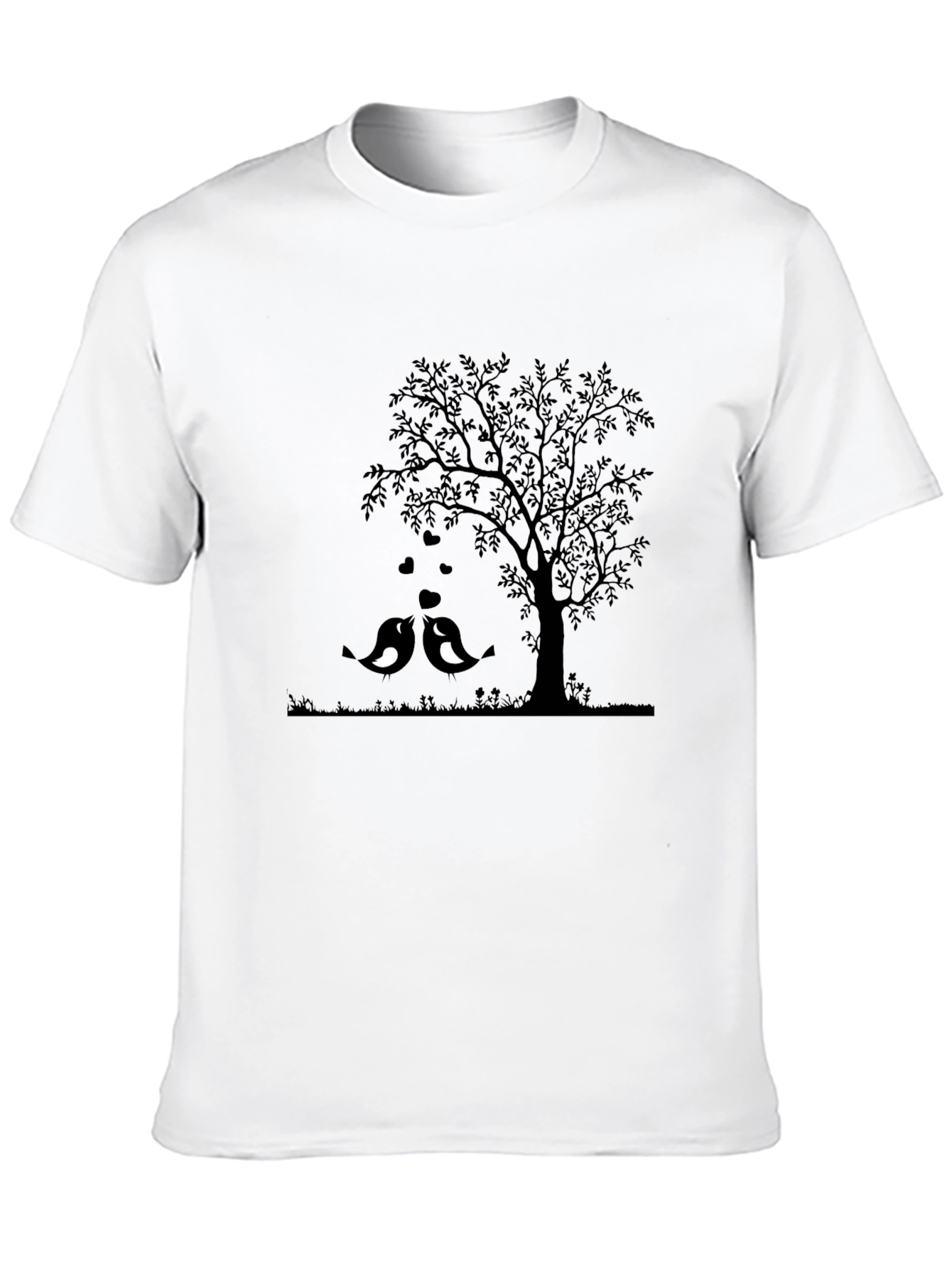 Love Birds Under Tree Graphic Tee