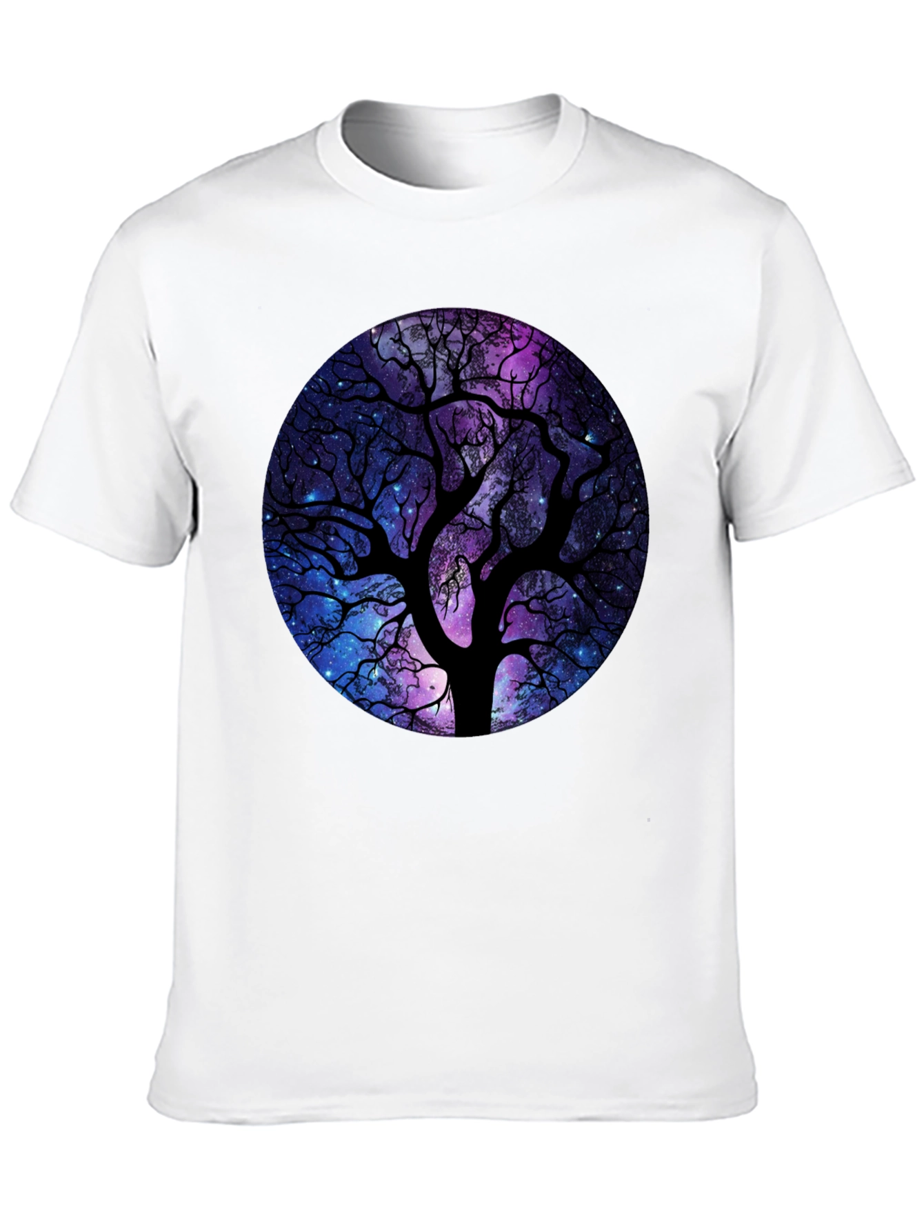 Galaxy Tree Black T-Shirt