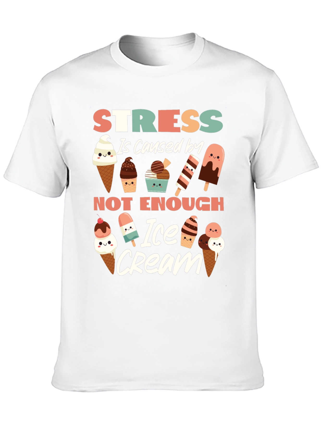 Stress Ice Cream T-Shirt