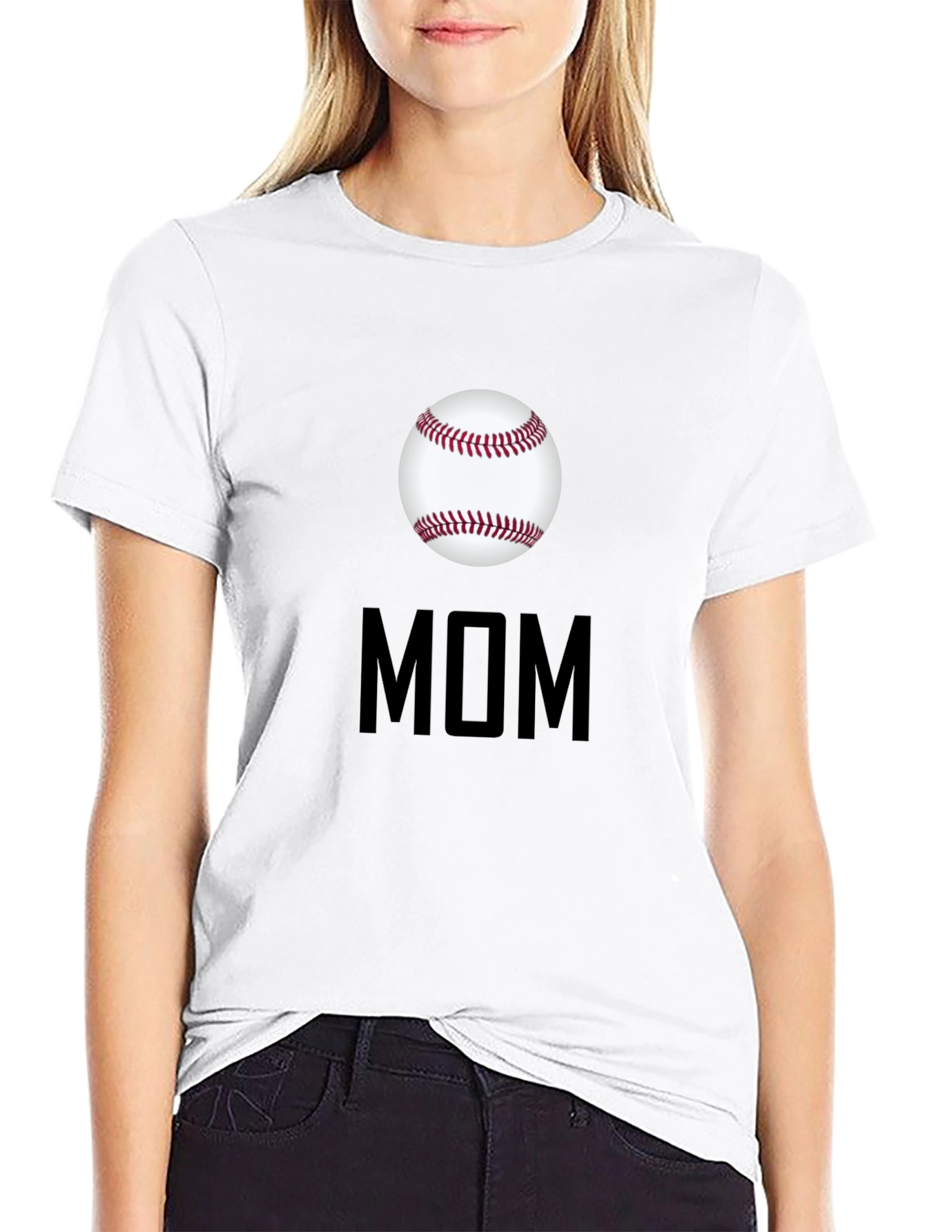 Baseball Mom Graphic T-Shirt - Sporty Casual Tee