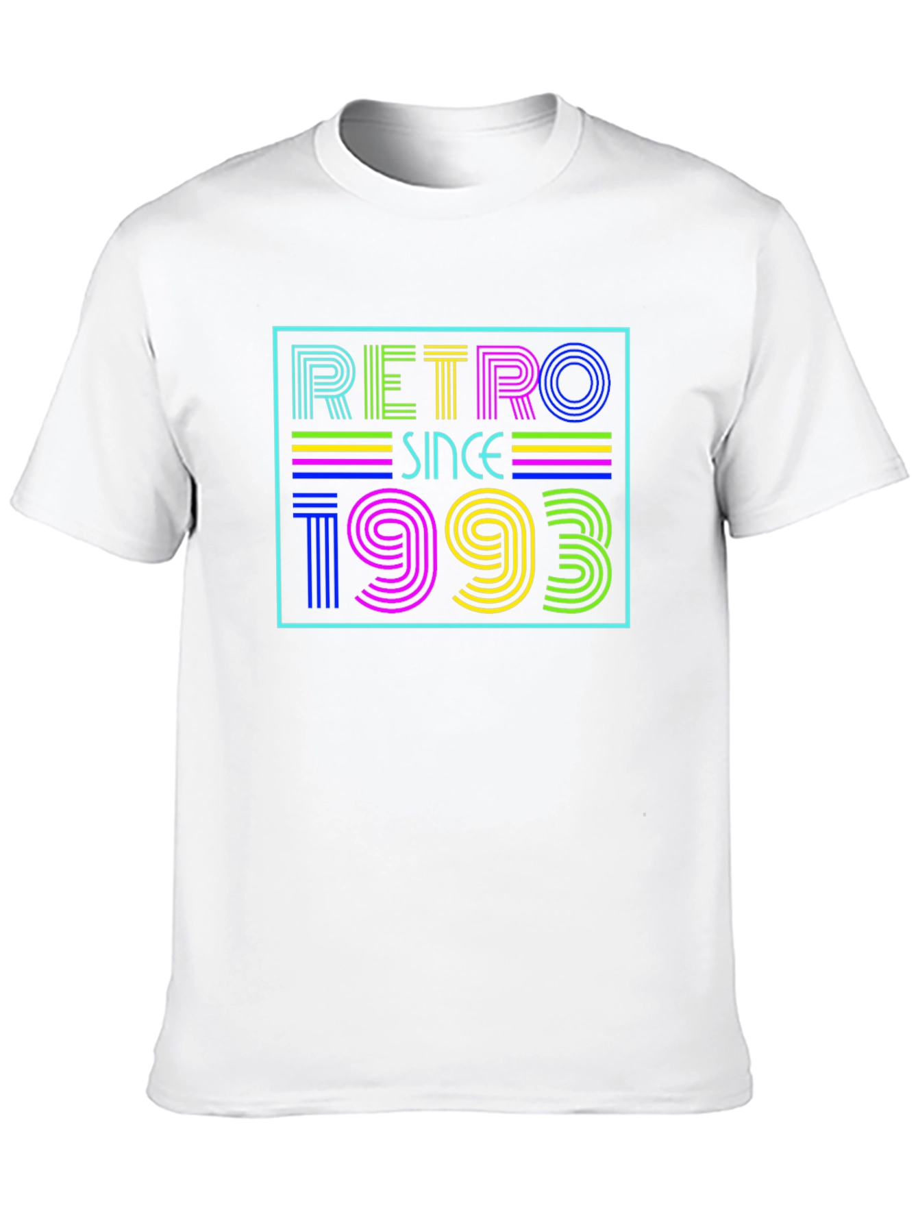 Retro Since 1993 Graphic Tee - Black Cotton Blend