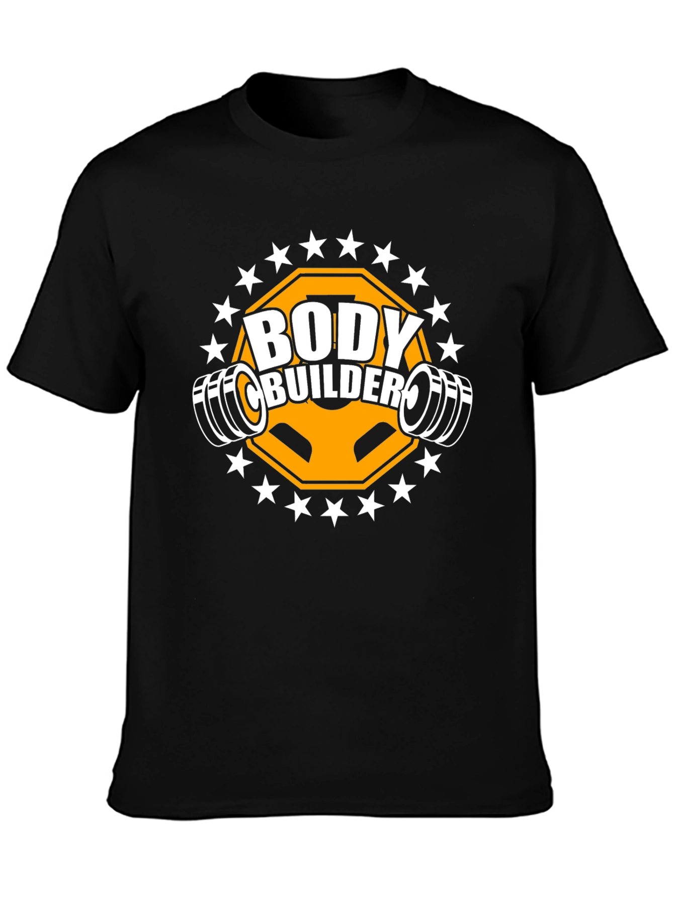 Bodybuilder Gym T-Shirt Black Training Fitness Top