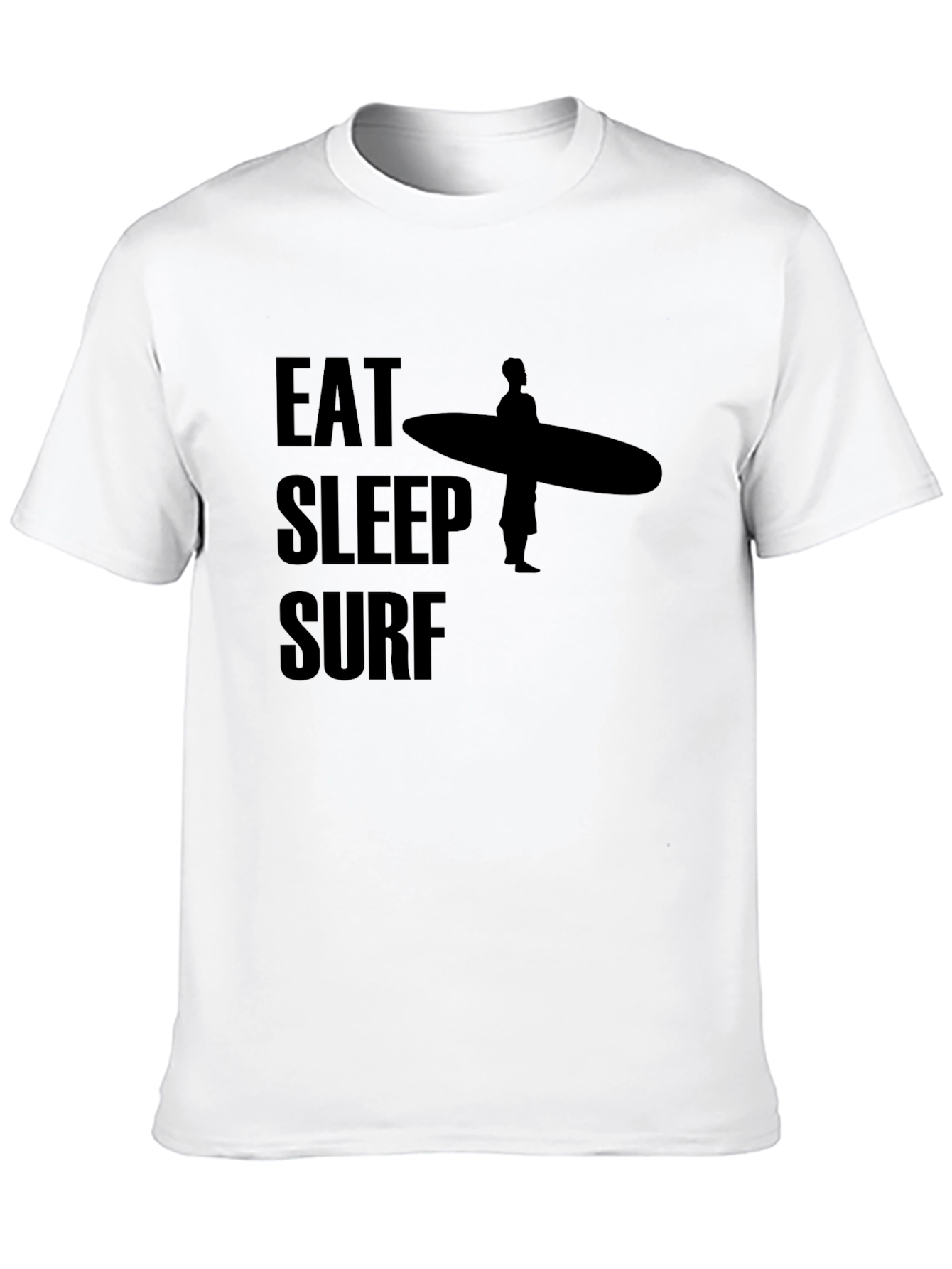 Eat Sleep Surf Graphic Tee - Surfer Lifestyle Shirt