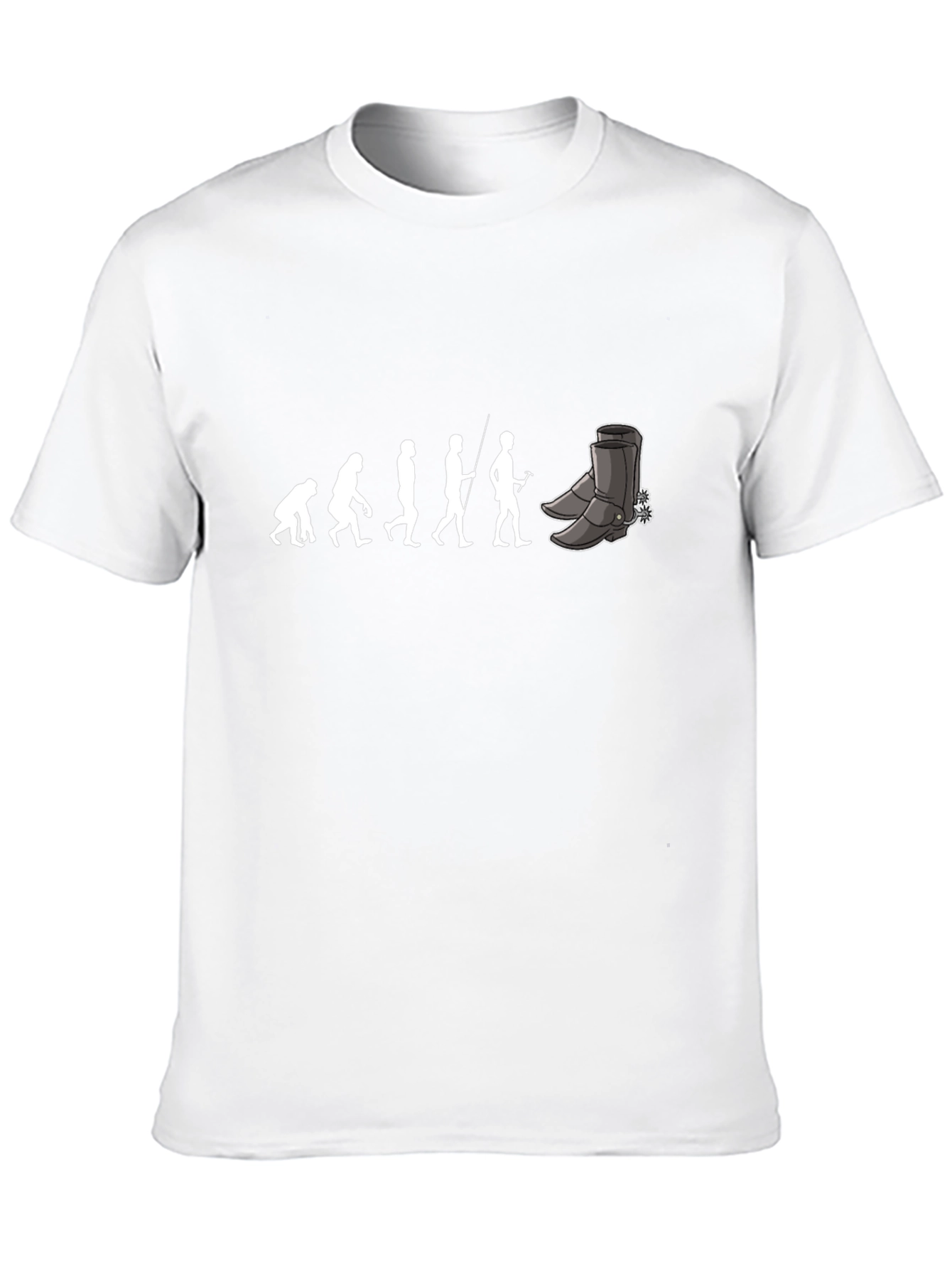 Evolution Cowboy Boots Graphic Tee - Black