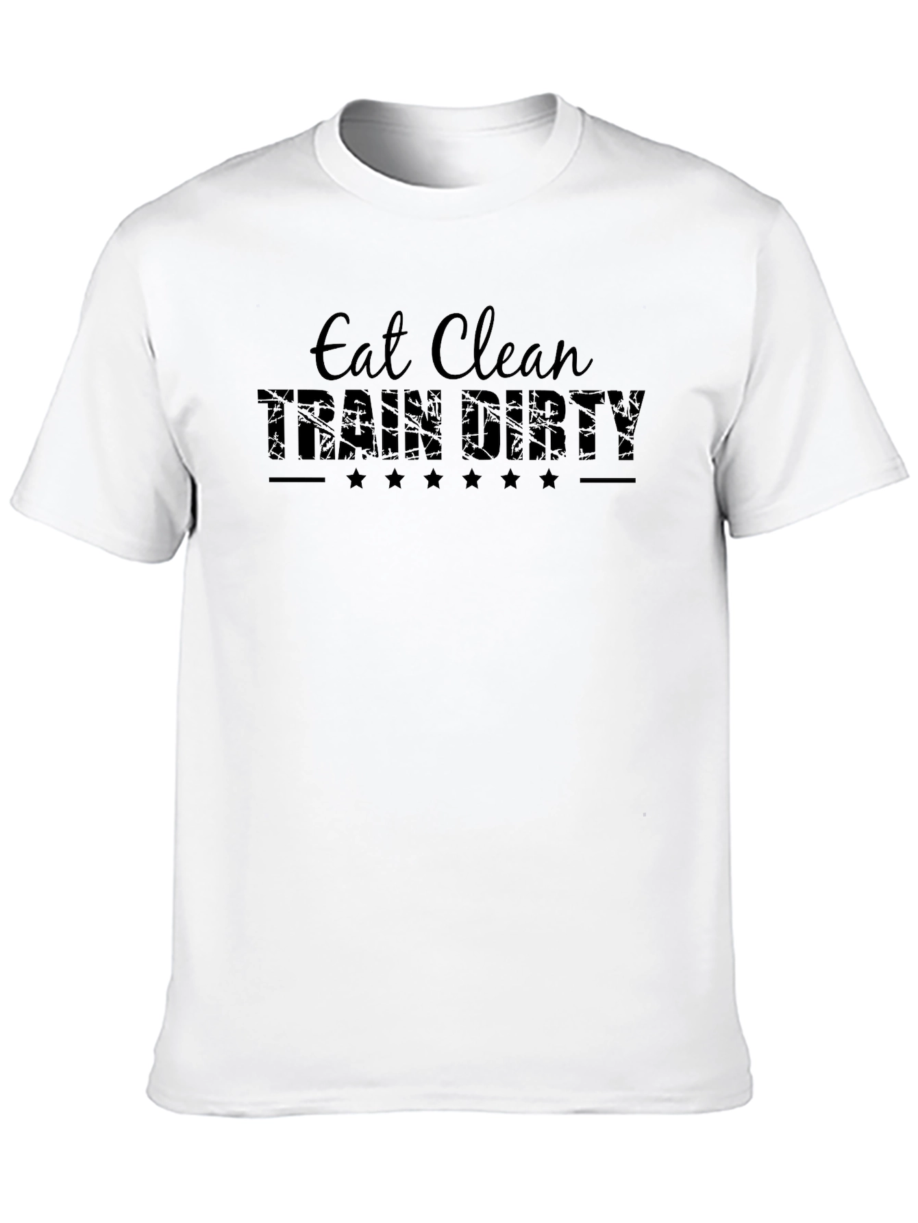 Eat Clean Train Dirty Black T-Shirt