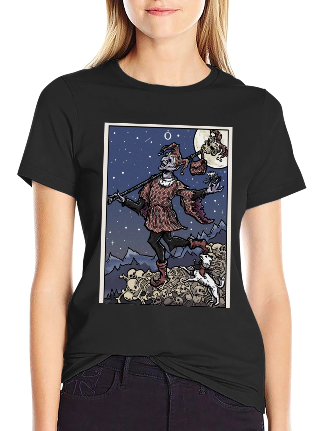 The Fool Tarot Card Graphic Tee - Unique Design