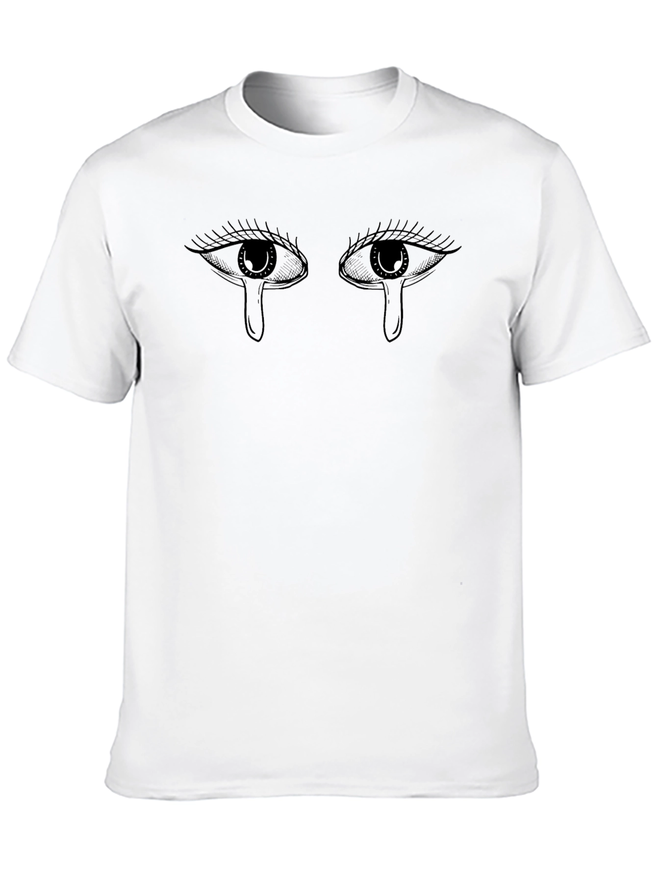 Sad Eyes Black Graphic Tee