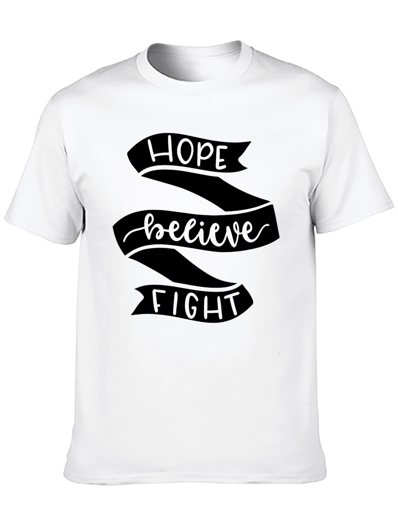Hope Believe Fight Graphic T-Shirt