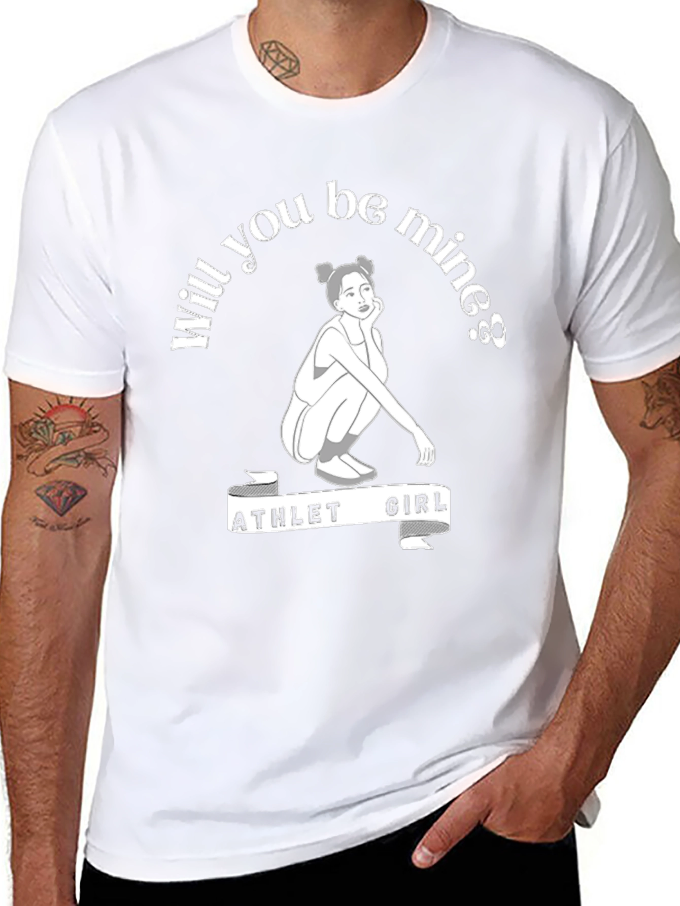 Athlete Girl Will You Be Mine T-Shirt
