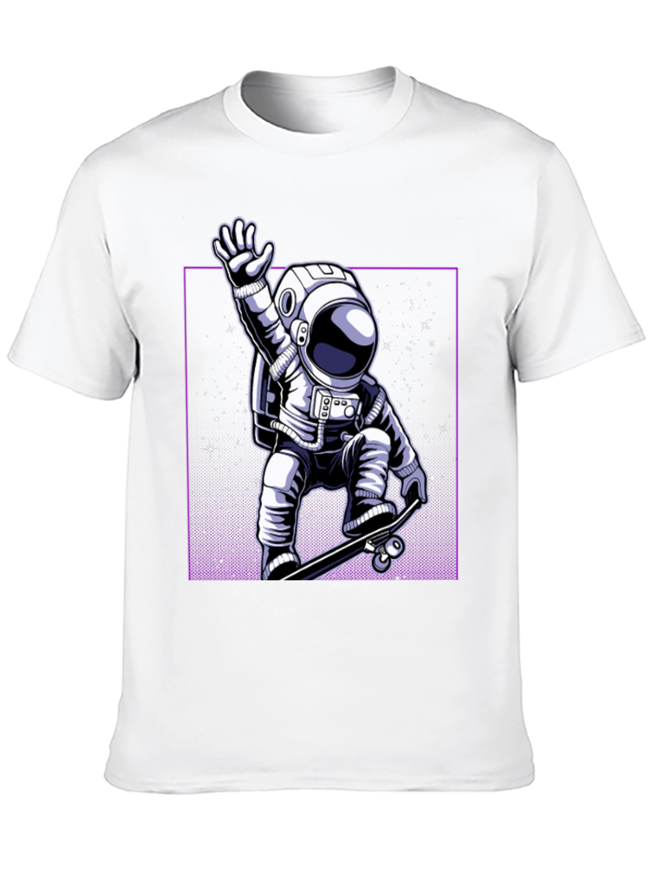 Skateboarding Astronaut Graphic Tee