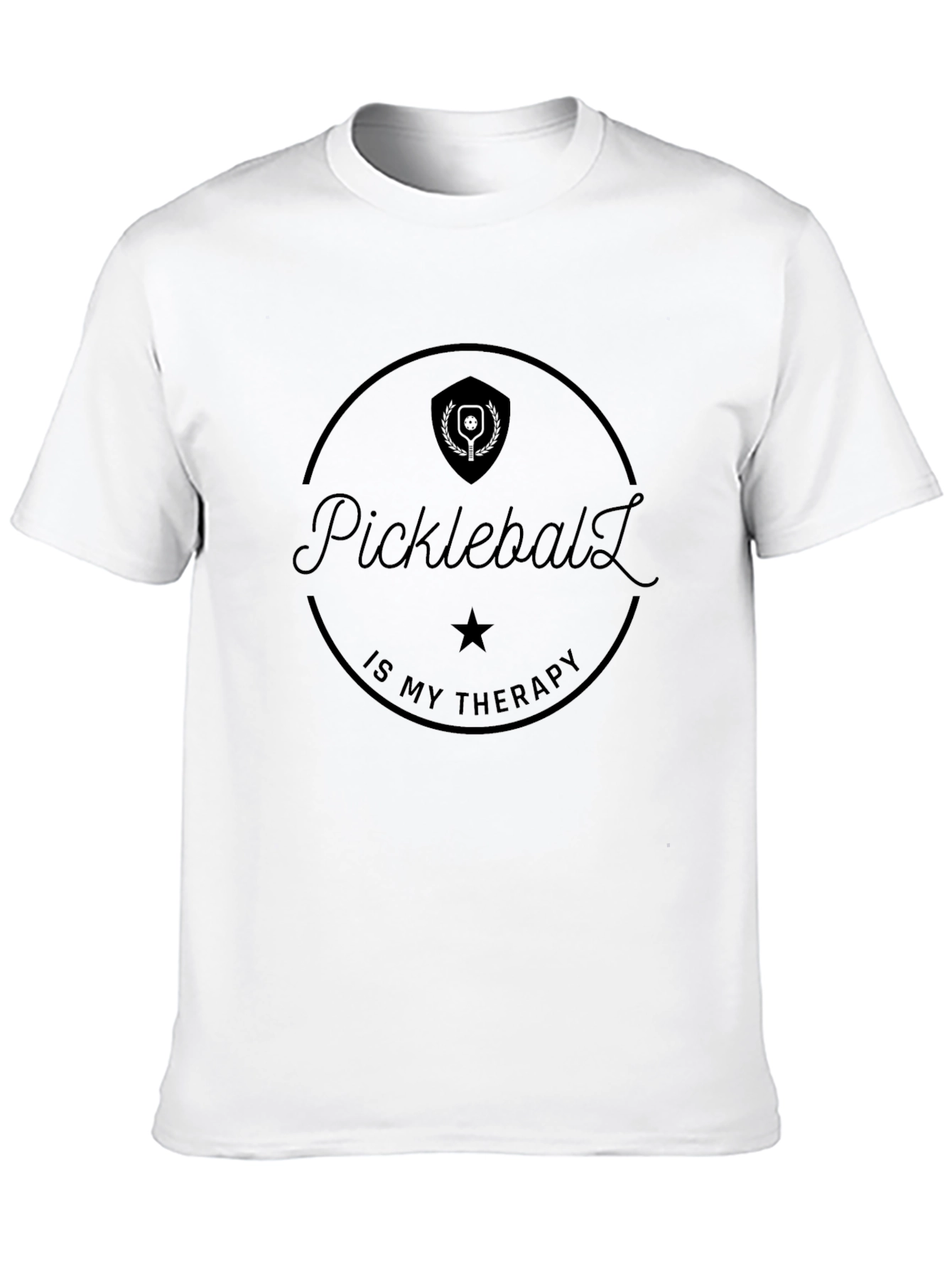 Pickleball Therapy Graphic T-Shirt - Sporty Comfort