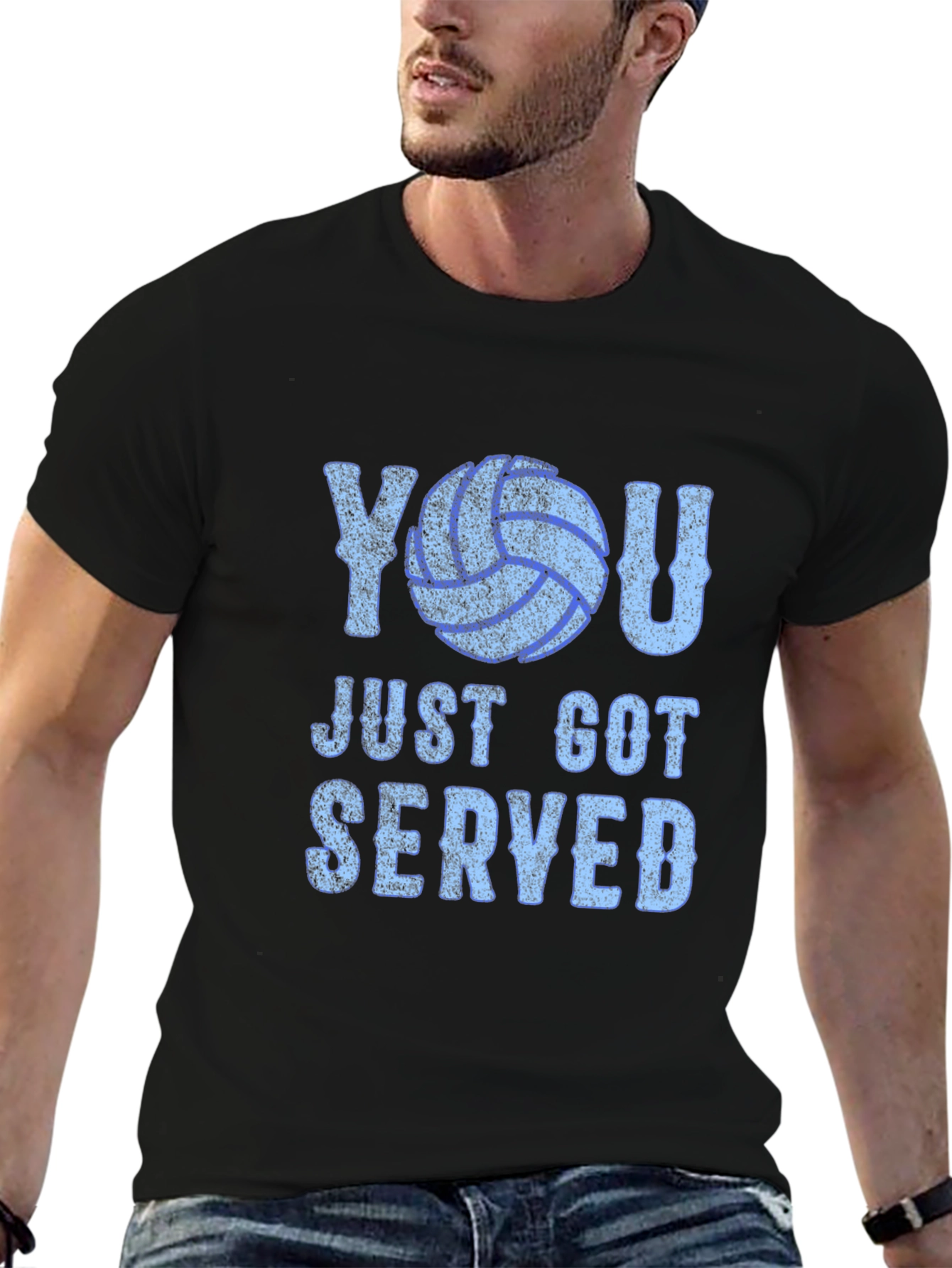 You Just Got Served Volleyball Graphic T-Shirt