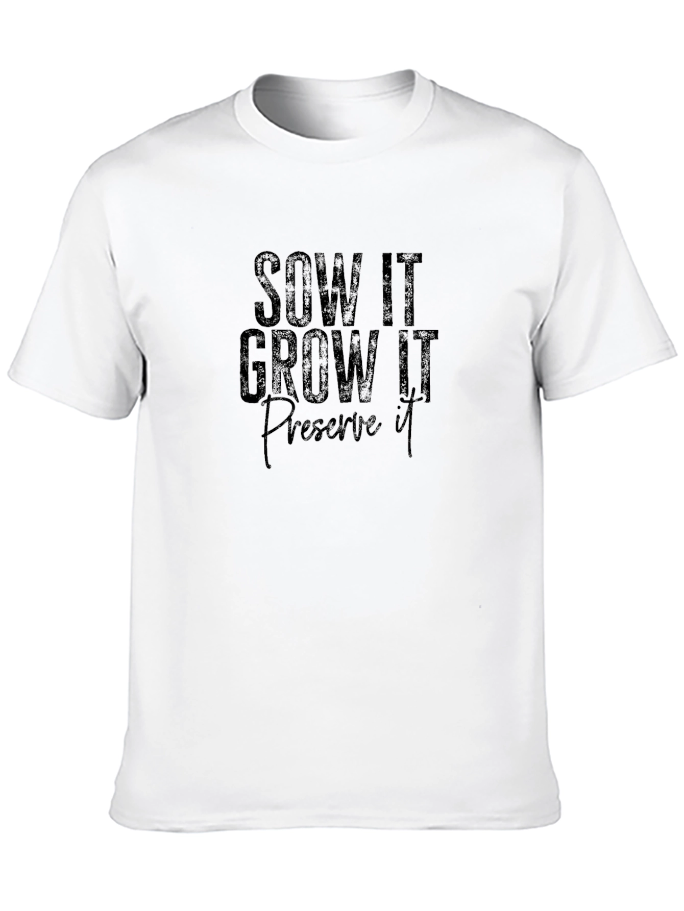 Sow It Grow It Preserve It Black Tee