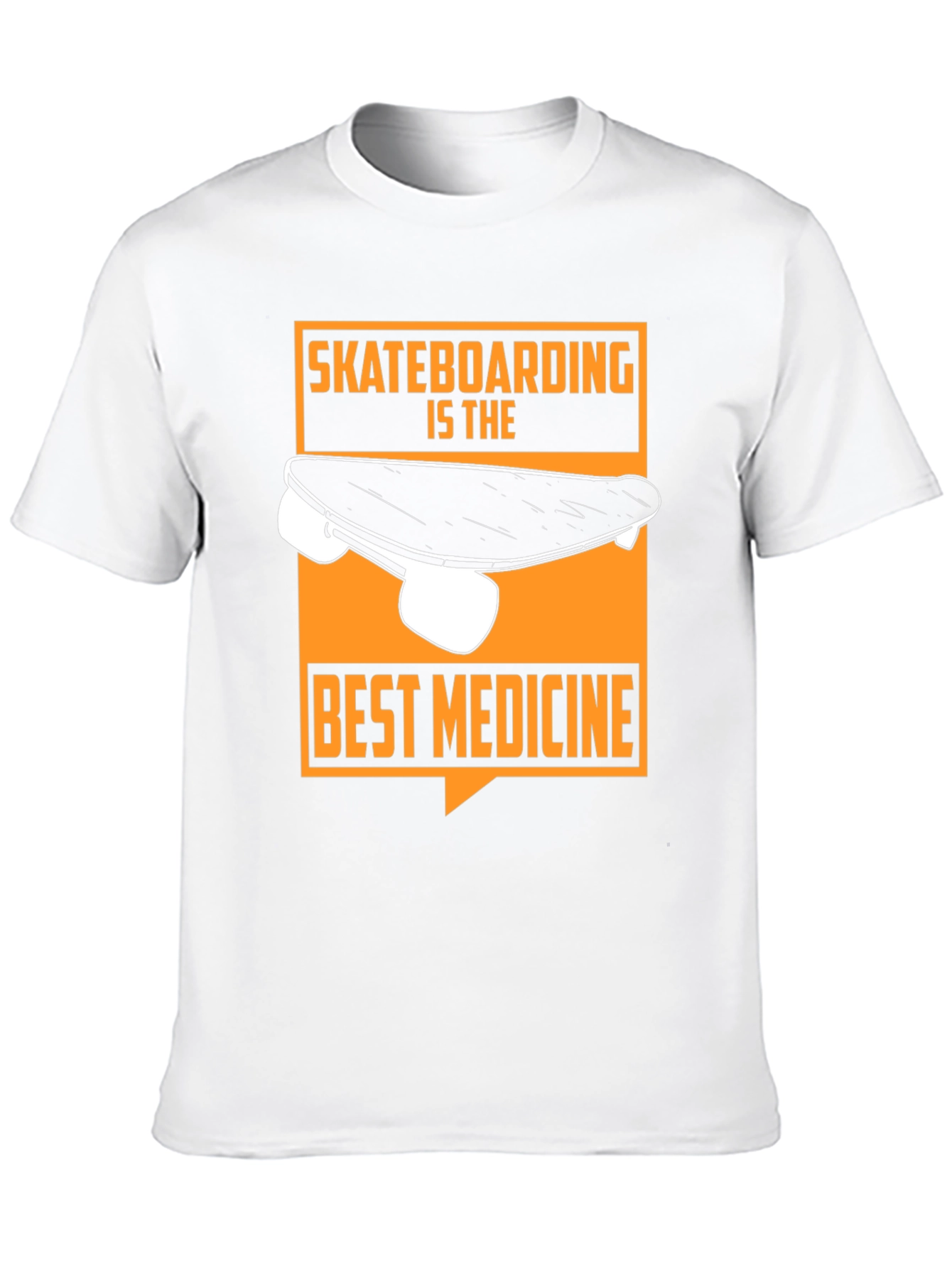 Skateboarding is the Best Medicine Graphic Tee