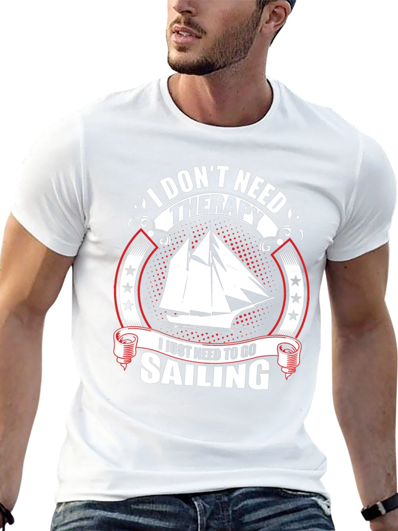Sailboat Sailing Therapy T-Shirt