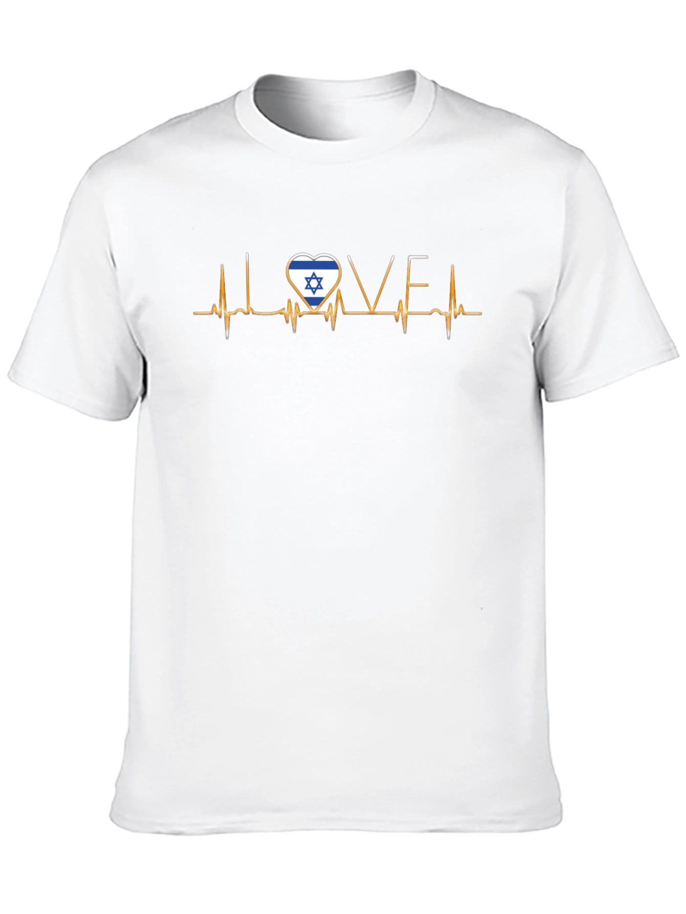 Israel Love Heartbeat T-Shirt