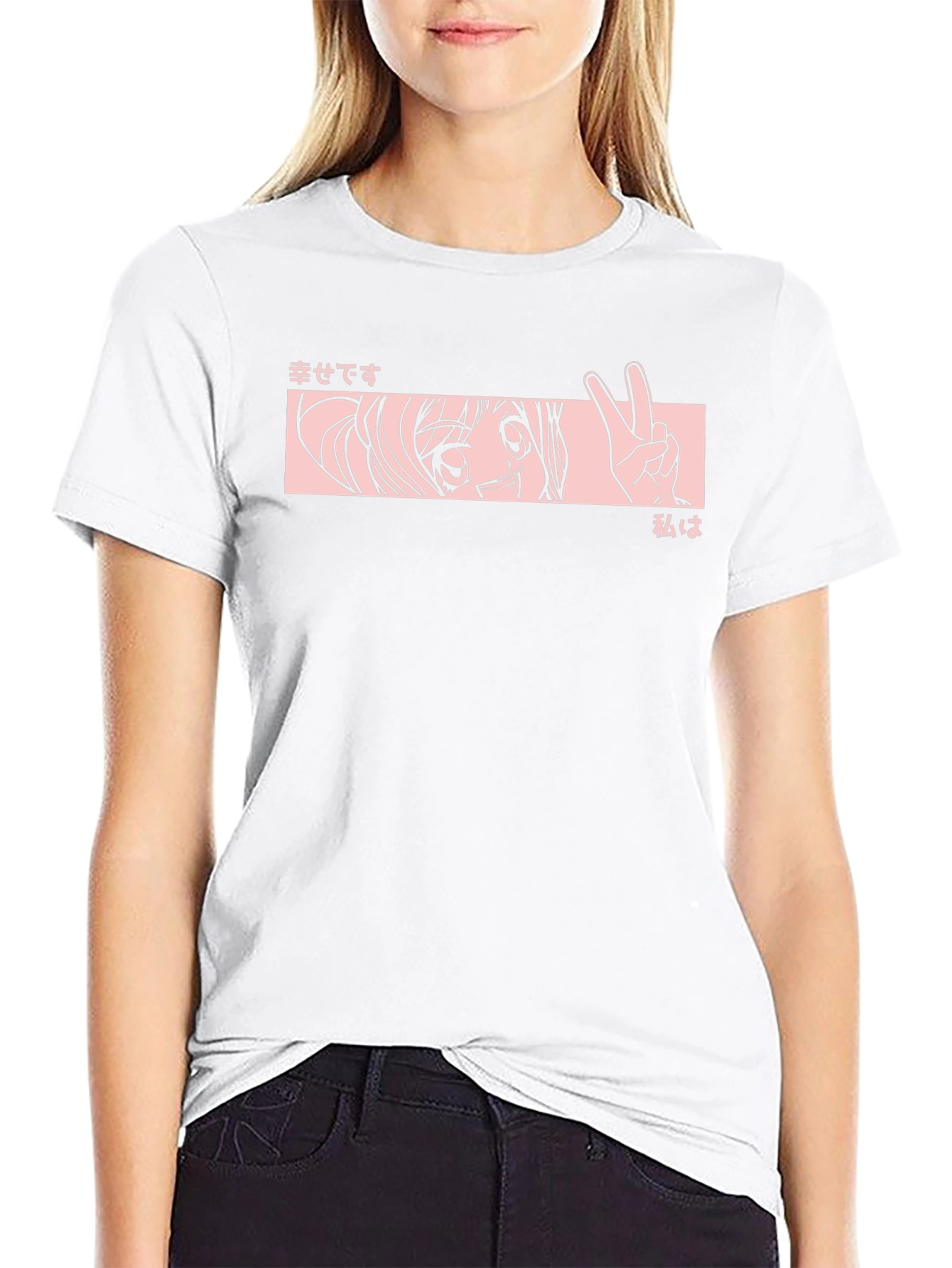 Anime Graphic T-Shirt - Black