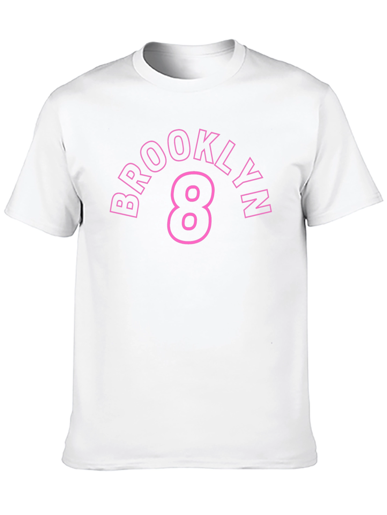 Brooklyn 8 Pink Graphic Black T-Shirt