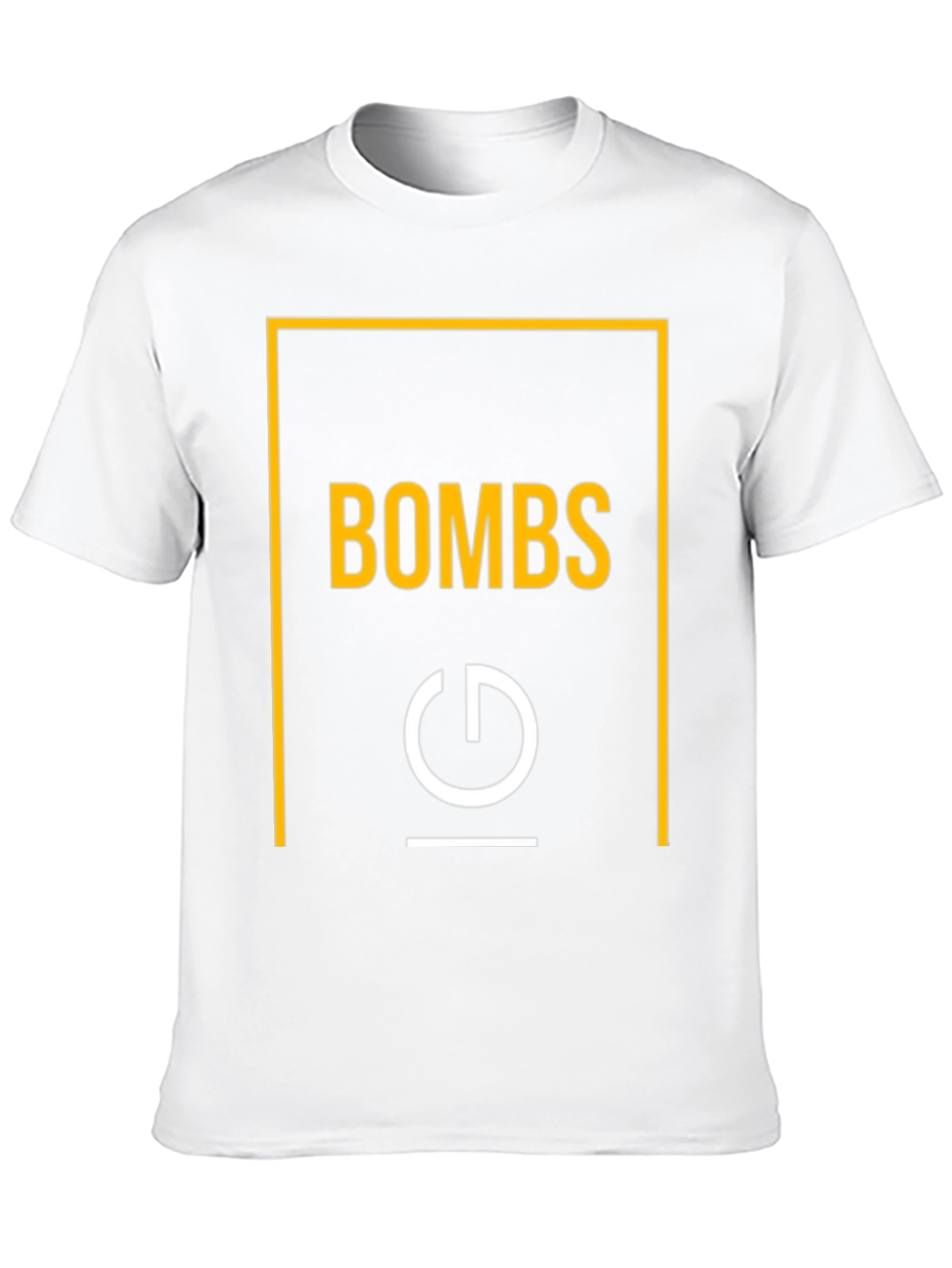 Bombs Graphic Tee - Trendy Power Button Design