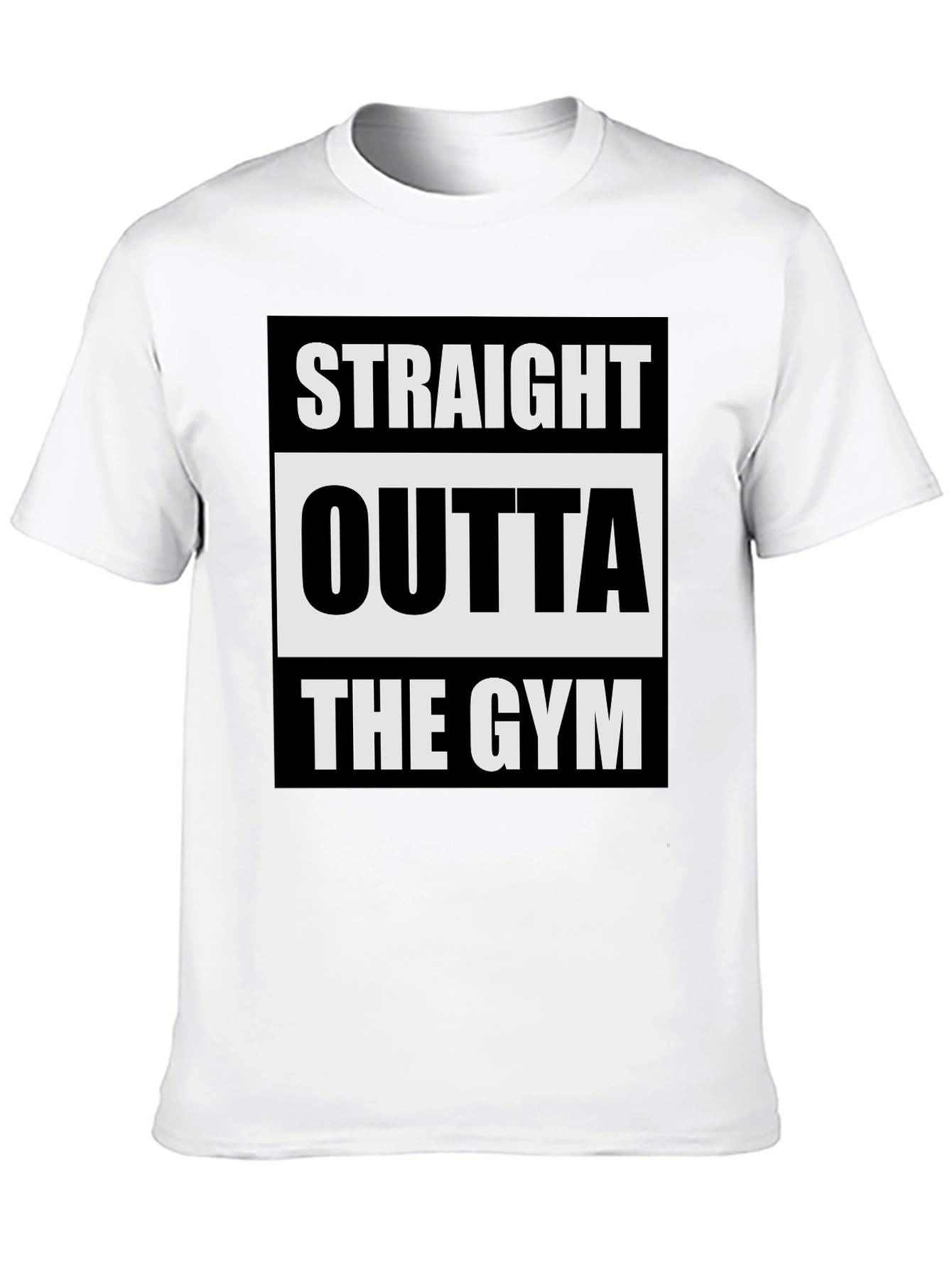 Straight Outta the Gym Black T-Shirt