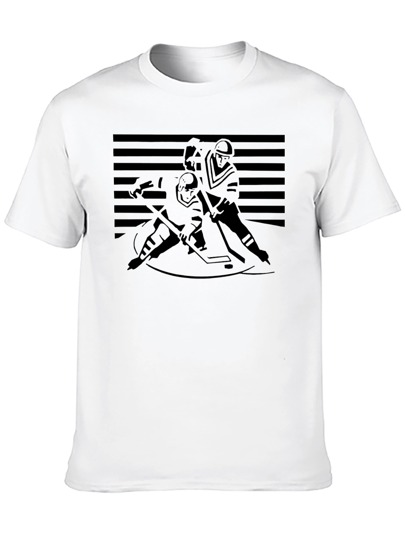 Hockey Silhouette Graphic T-Shirt