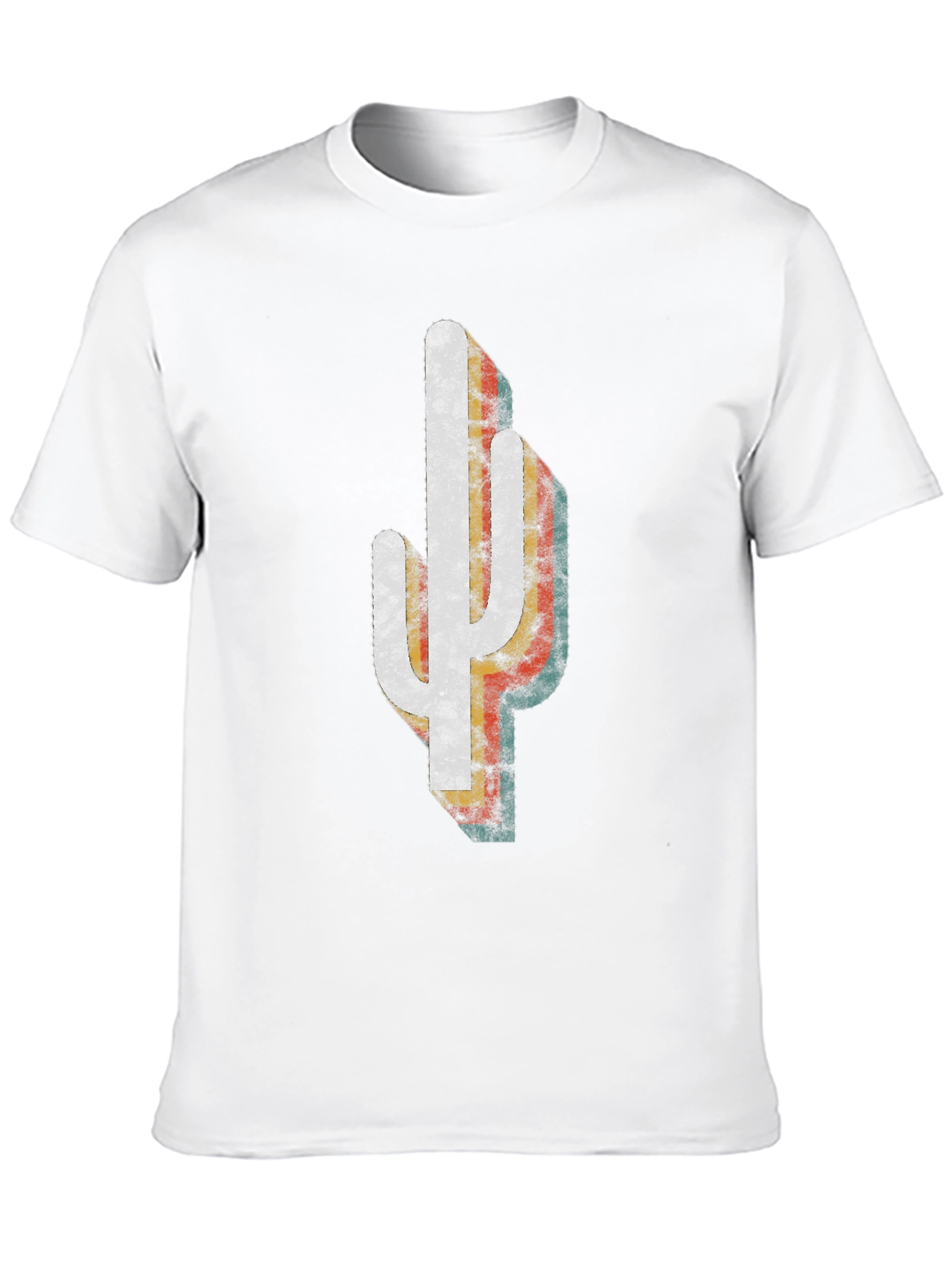 Retro Cactus Graphic Tee - Desert Style