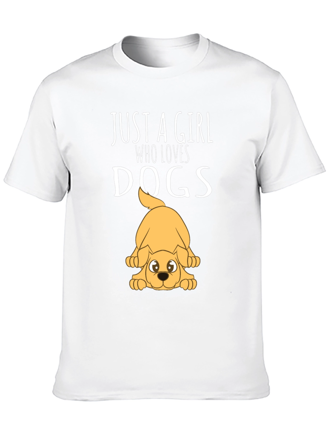 Girl Who Loves Dogs Graphic T-Shirt