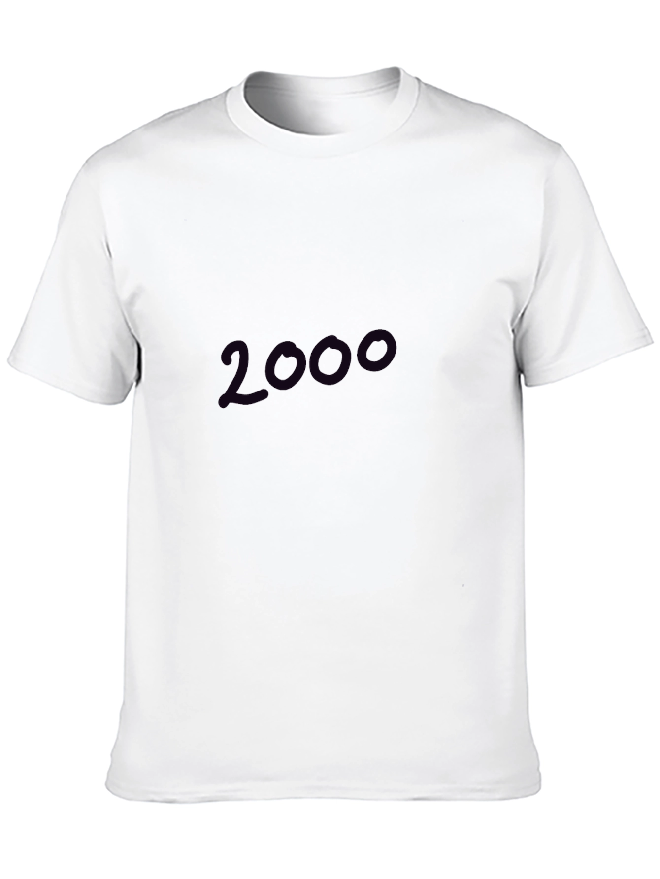 2000 Graphic Print Black T-Shirt