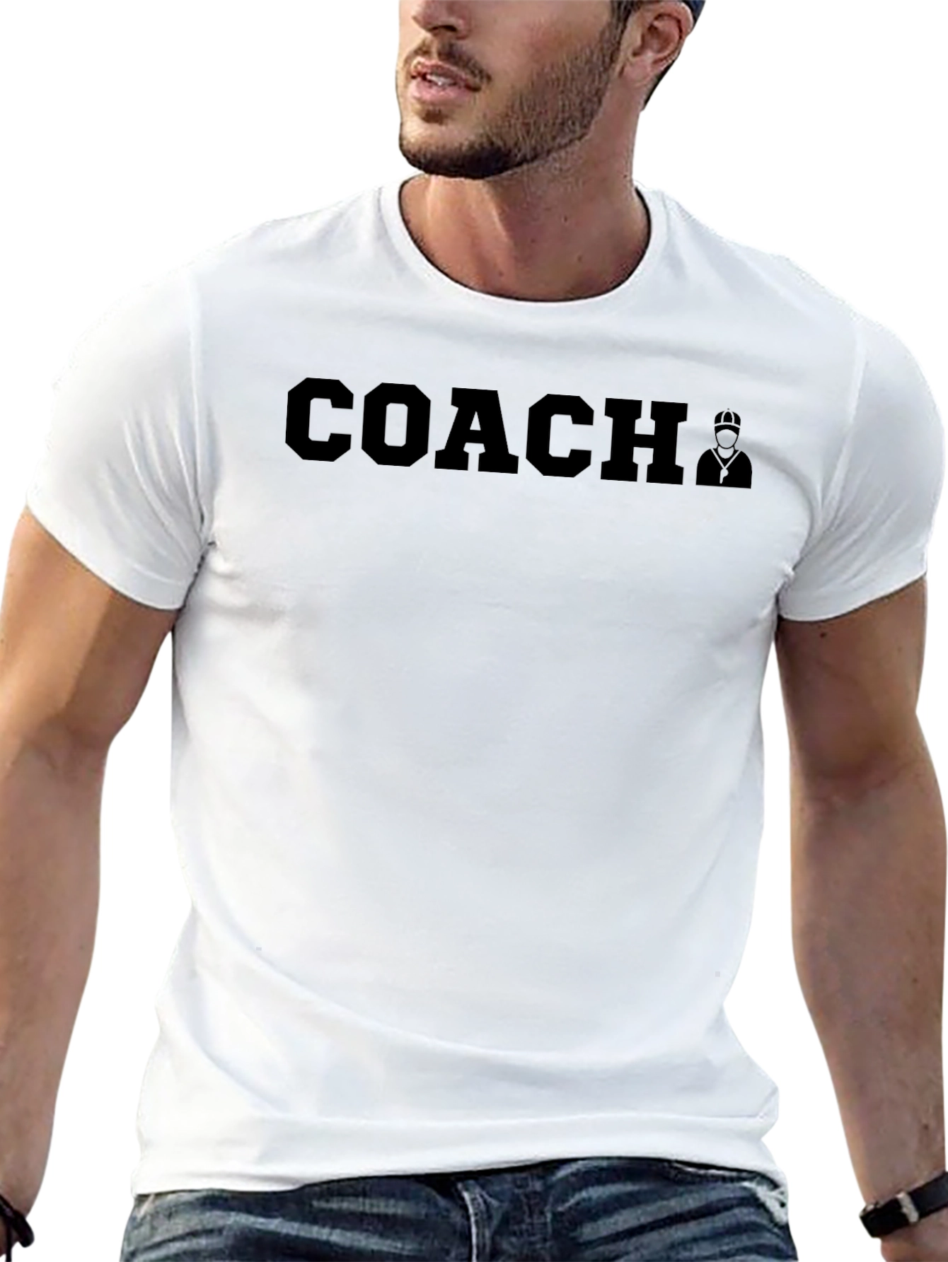 Coach Graphic T-Shirt - Black Casual Tee
