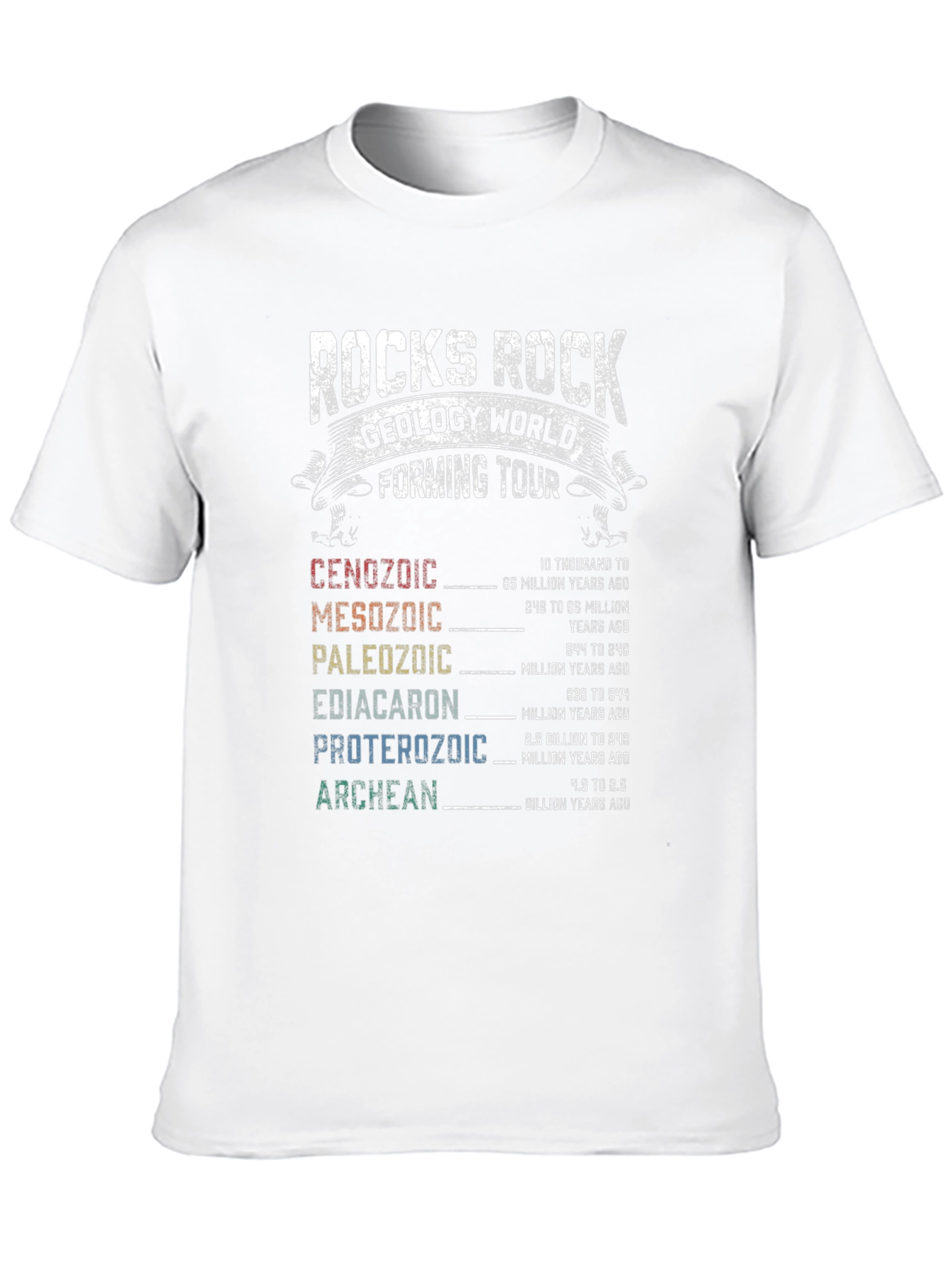 Rocks Rock Geology World Forming Tour T-Shirt