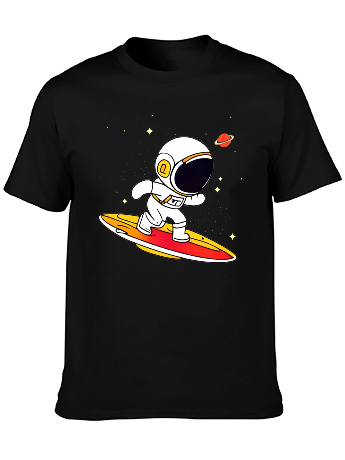 Astronaut Surfing T-Shirt - Space Graphic Tee