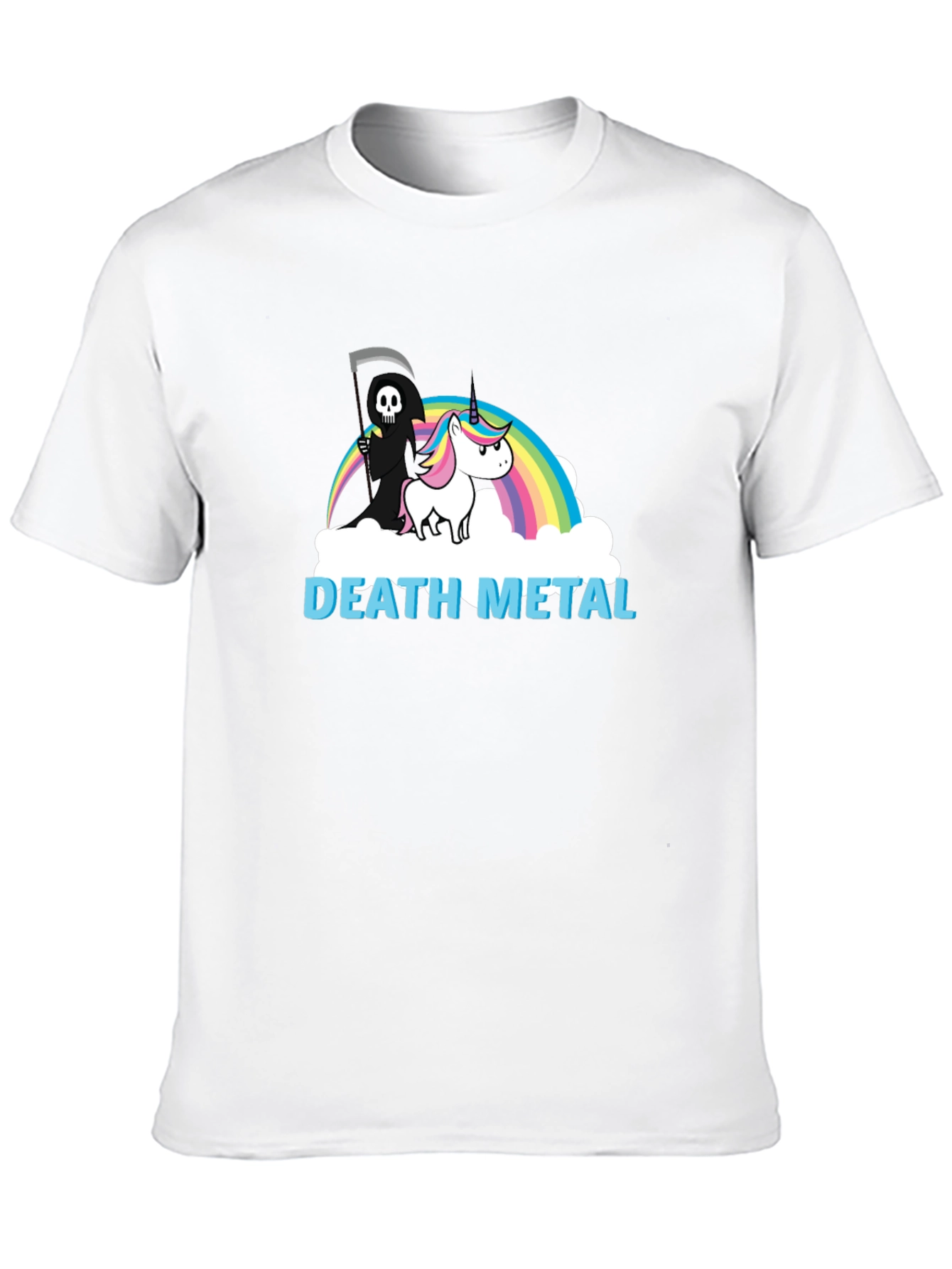 Death Metal Unicorn Graphic Tee