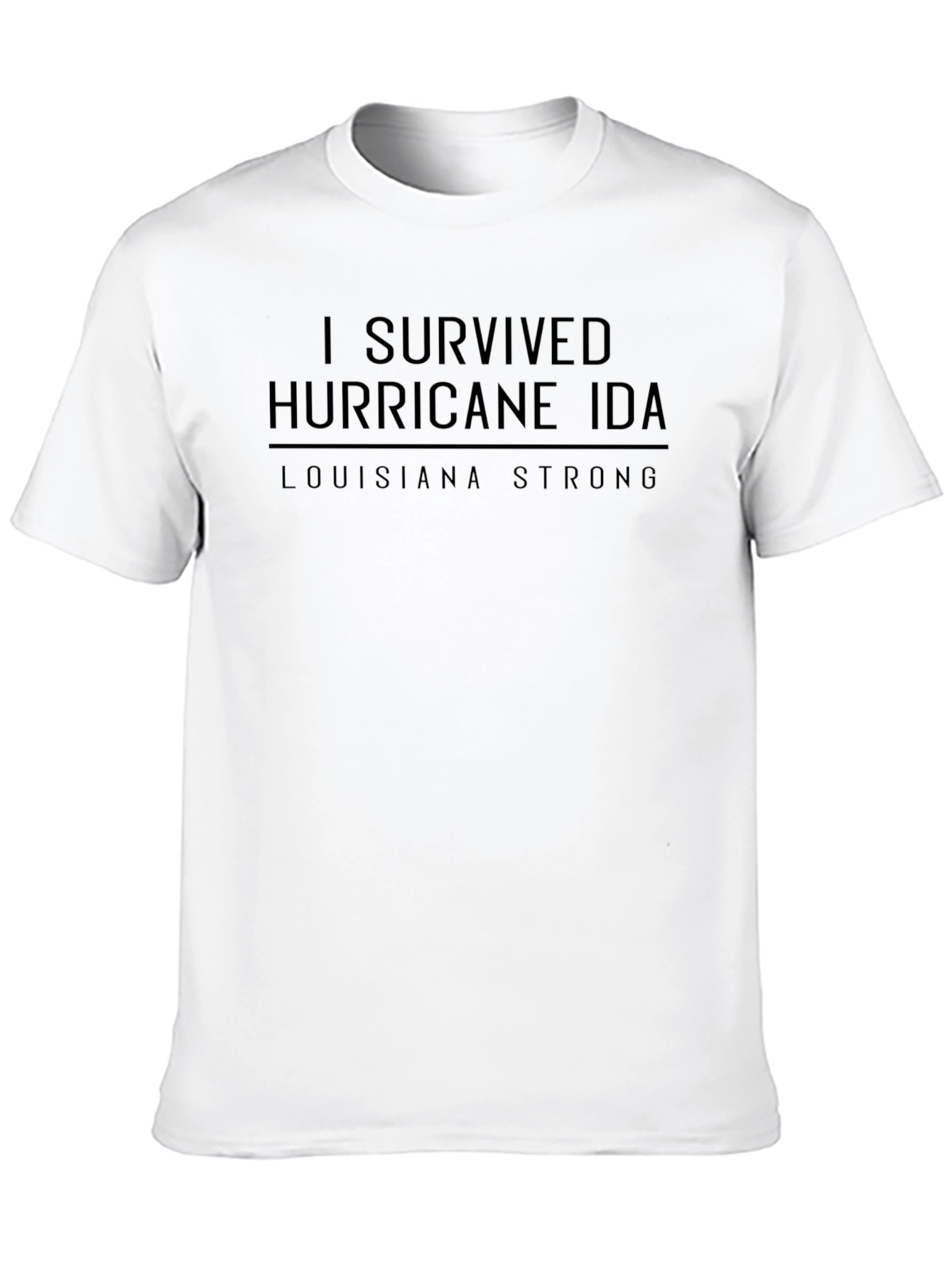 I Survived Hurricane IDA T-Shirt Louisiana Strong Black