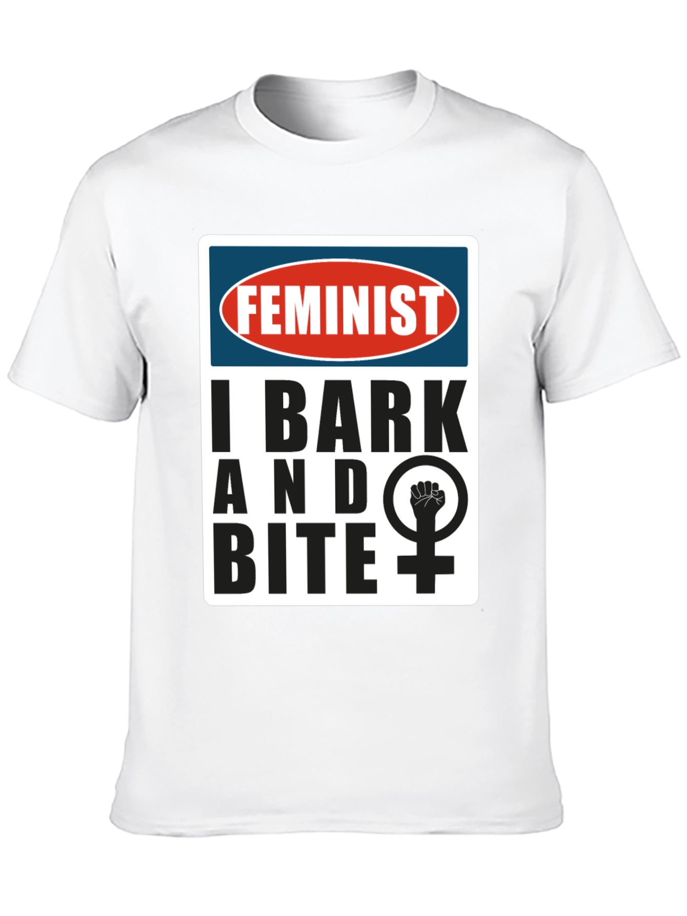 Feminist I Bark and Bite Graphic T-Shirt