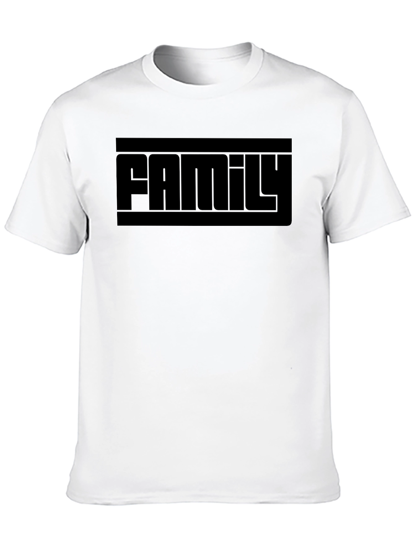 Family Black T-Shirt - Bold Graphic Tee