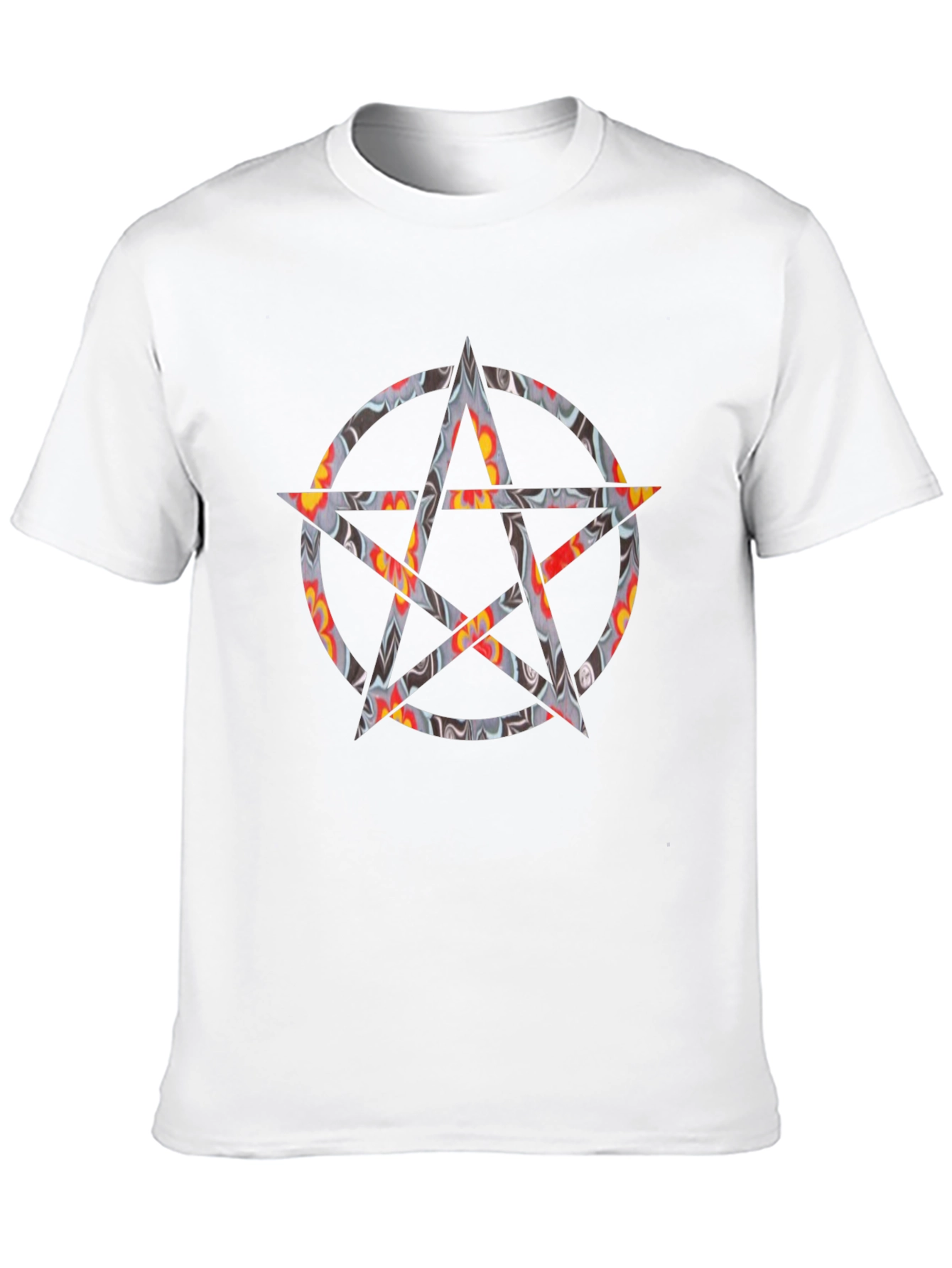 Statement Black Graphic Tee with Star Design