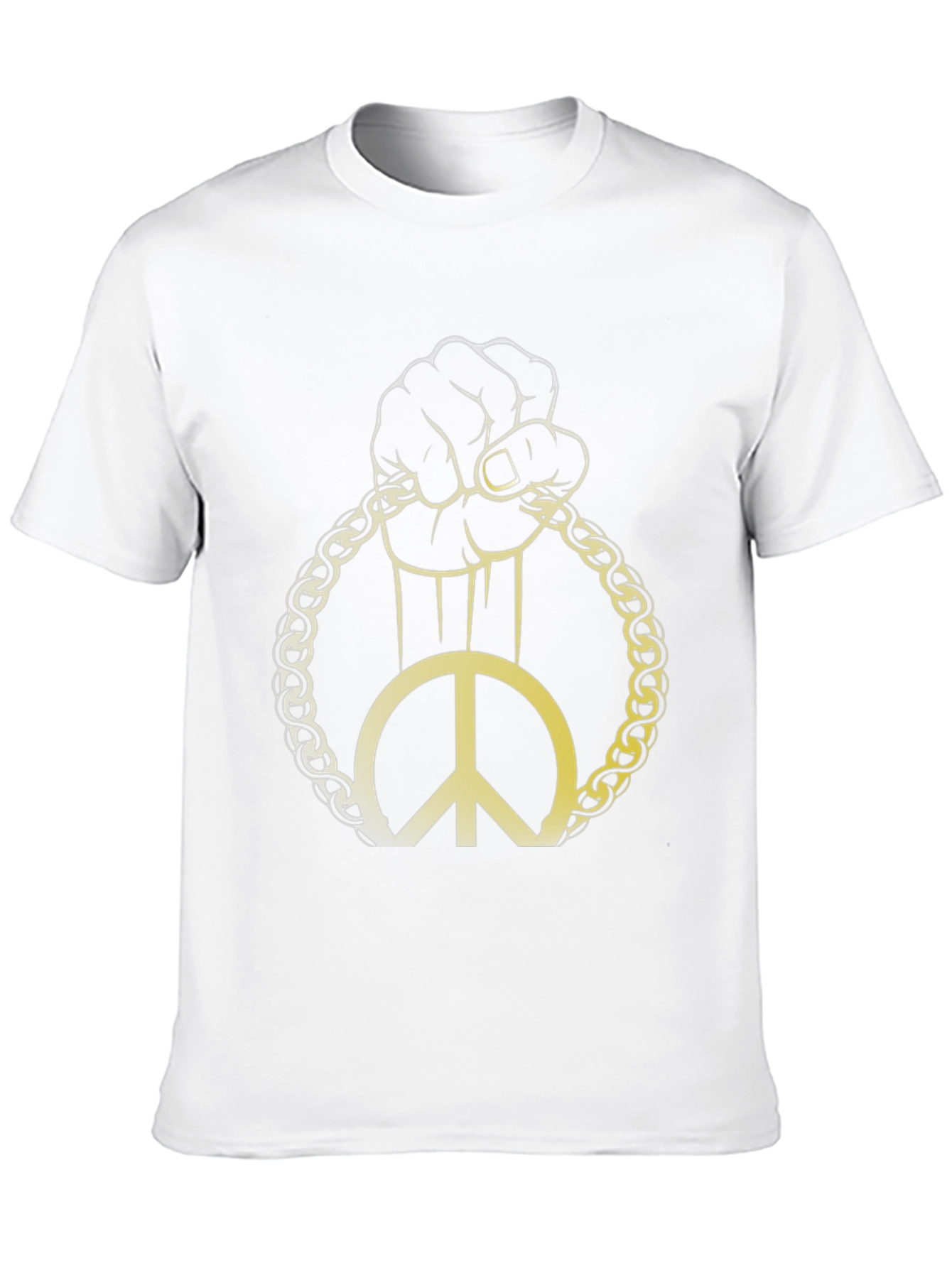 Peace Symbol Graphic Tee - Black