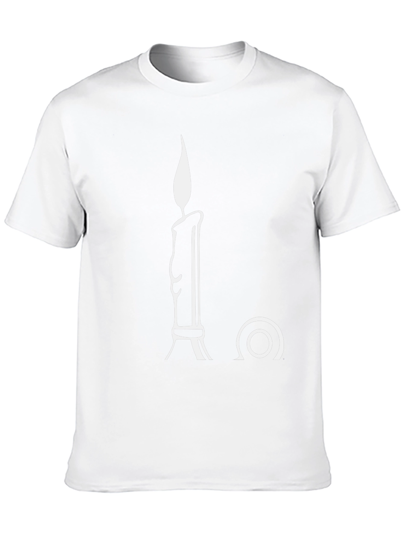 Candle Graphic Black T-Shirt