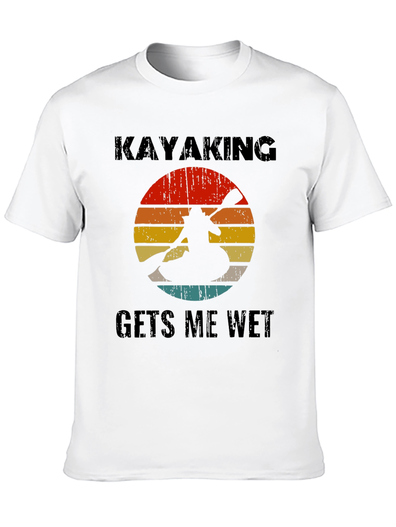 Kayaking Gets Me Wet T-Shirt Retro Design