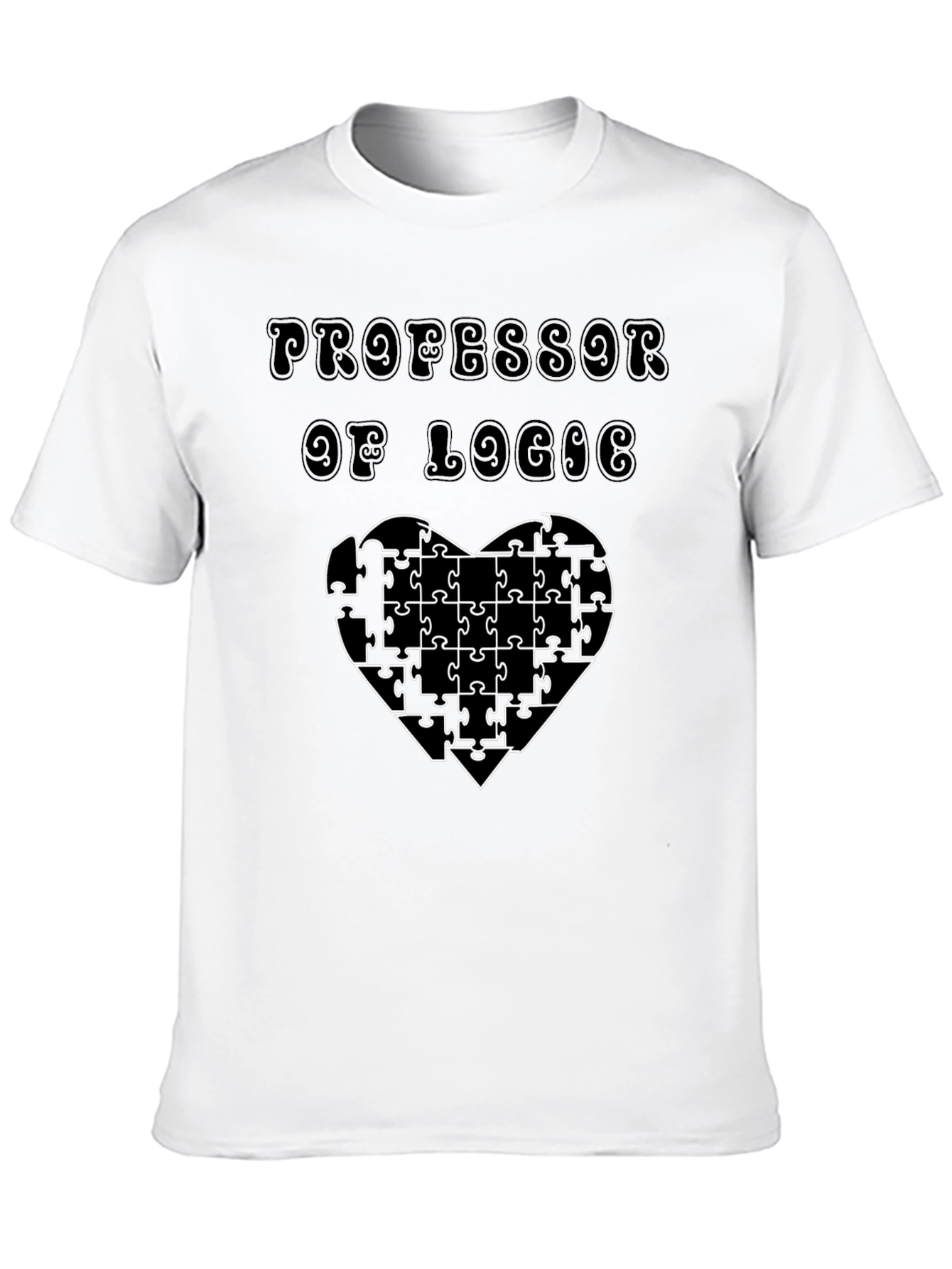 Professor of Logic Puzzle Heart T-Shirt
