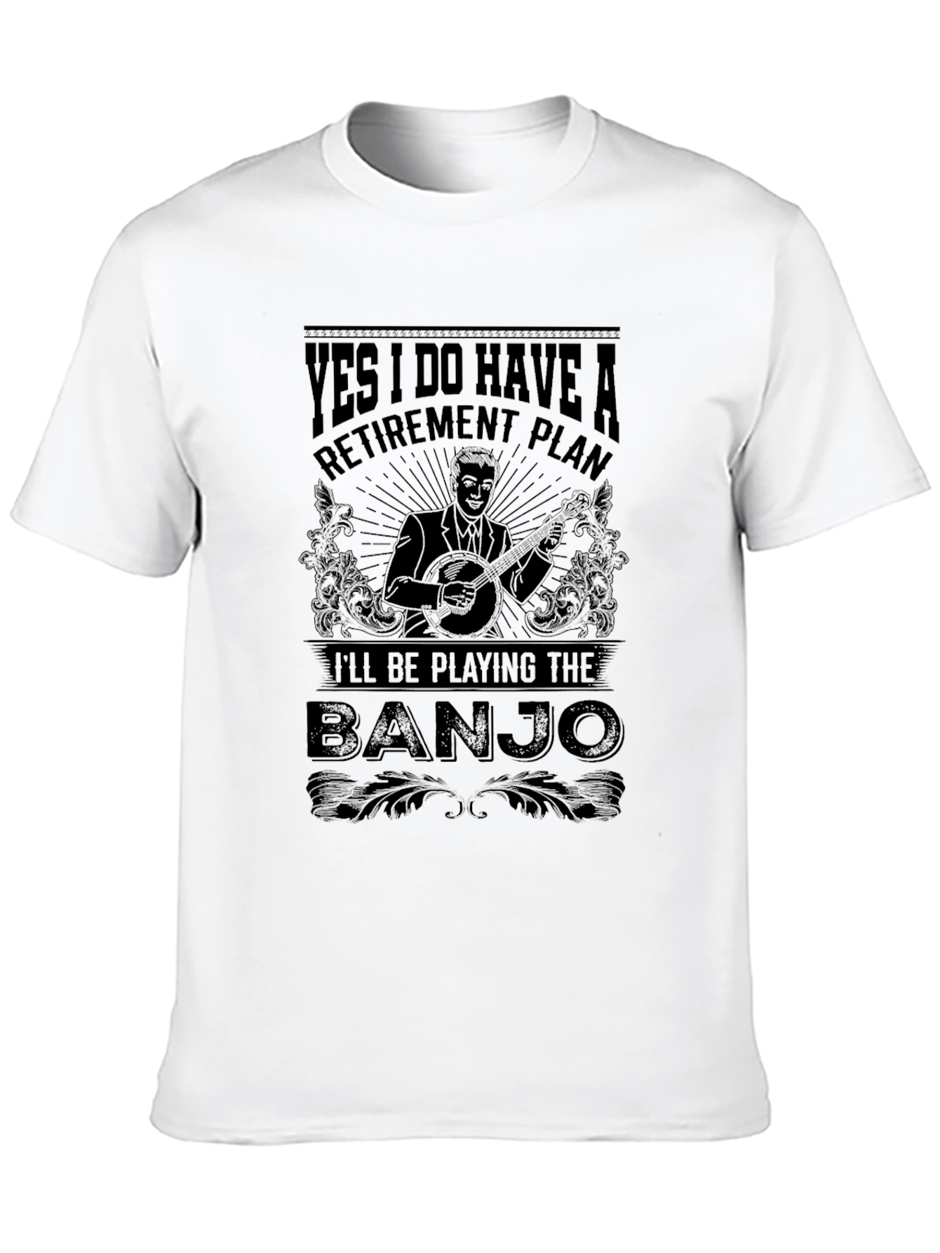 Funny Banjo Retirement Plan T-Shirt