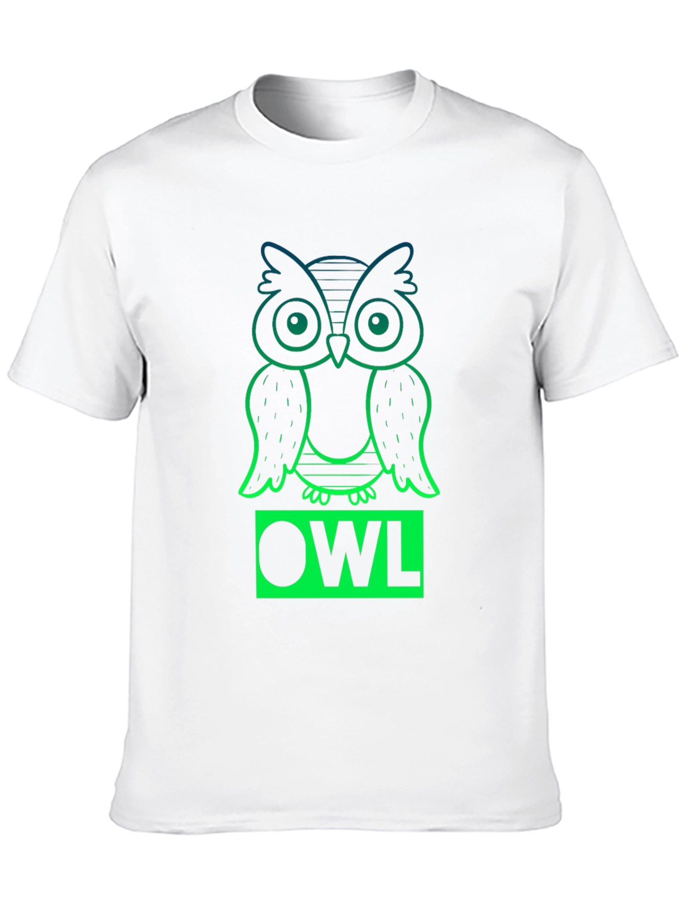 Cool Owl T-Shirt - Gradient Design