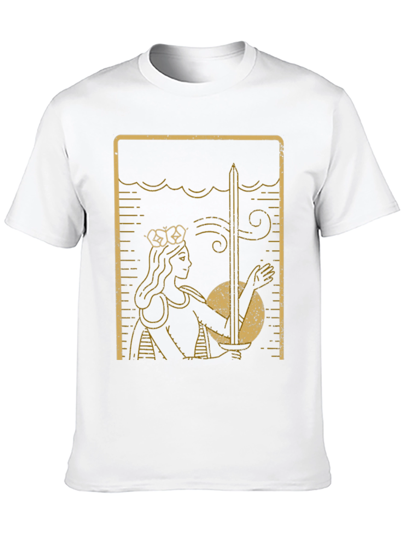 Queen of Swords Tarot Card T-Shirt