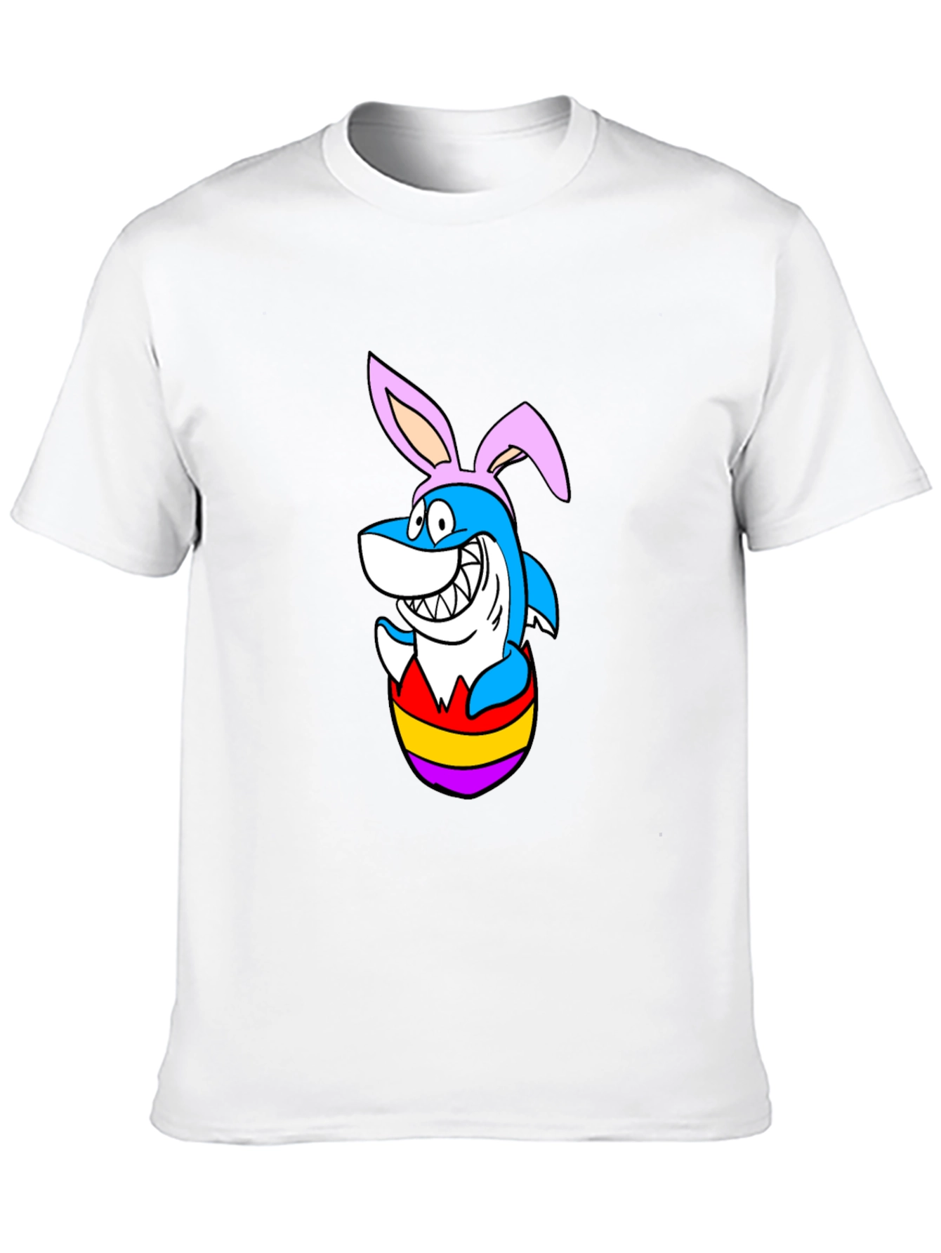 Easter Shark T-Shirt - Bunny Ears Cartoon