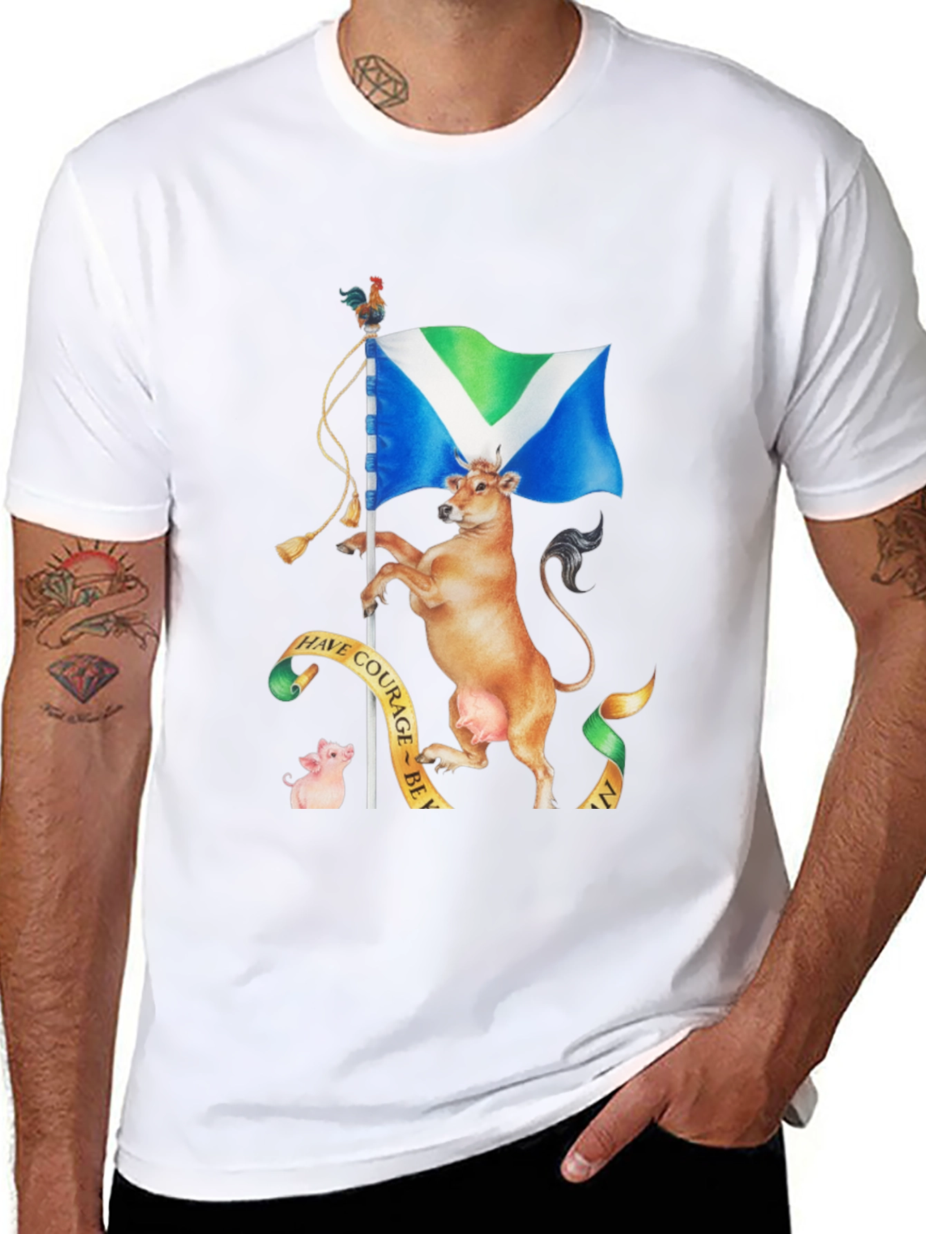 Vegan Animal Rights Graphic T-Shirt - Black