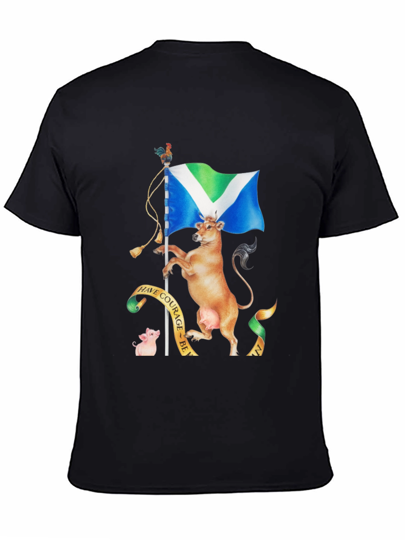 Vegan Animal Rights Graphic T-Shirt - Black
